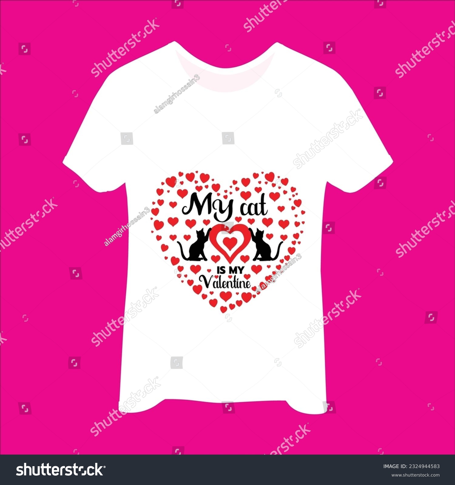 SVG of My cat is my valentine 3 t-shirt design. Here You Can find and Buy t-Shirt Design. Digital Files for yourself, friends and family, or anyone who supports your Special Day and Occasions. svg