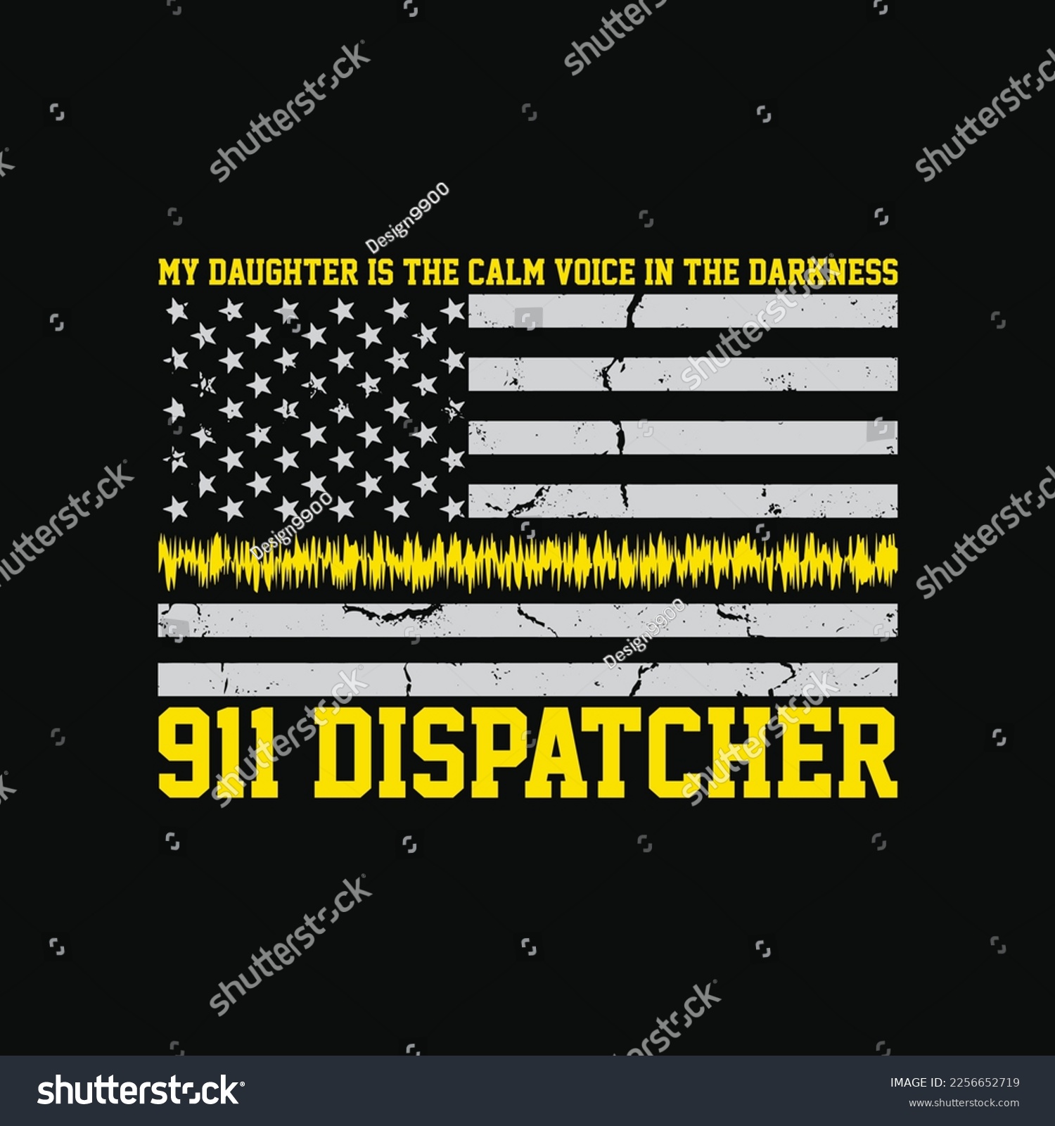 SVG of My Daughter Is A 911 Dispatcher funny t-shirt design svg