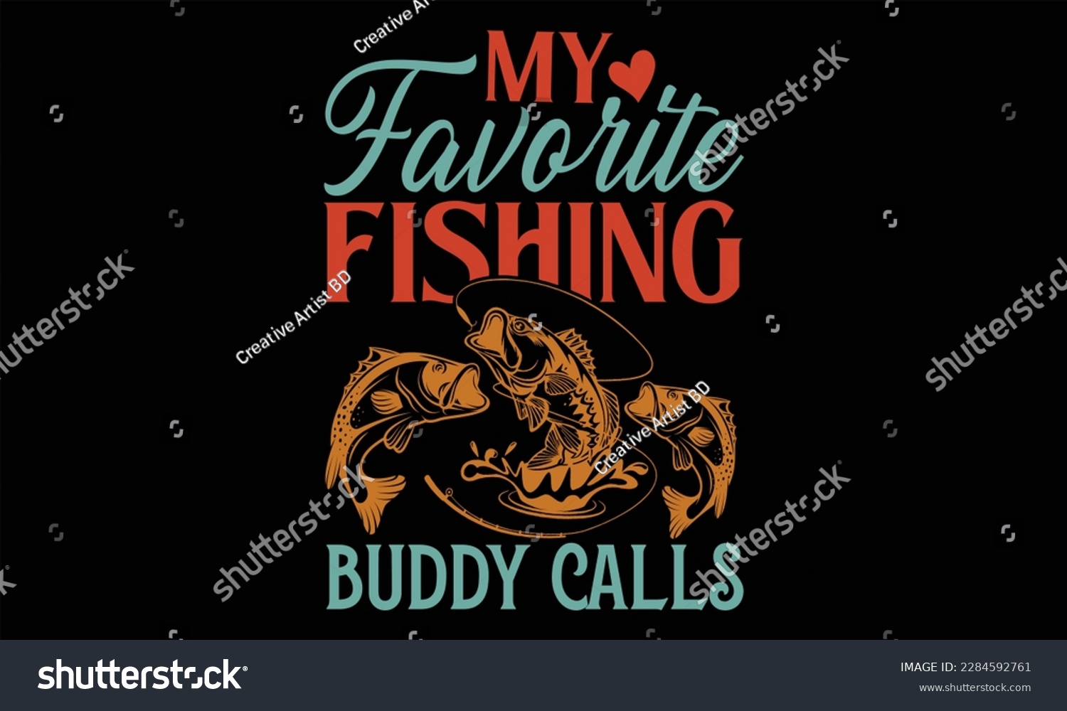 SVG of My Favorite Fishing Buddy Calls - Father's Day T Shirt Design, Hand drawn lettering and calligraphy, Cutting Cricut and Silhouette, svg file, poster, banner, flyer and mug. svg