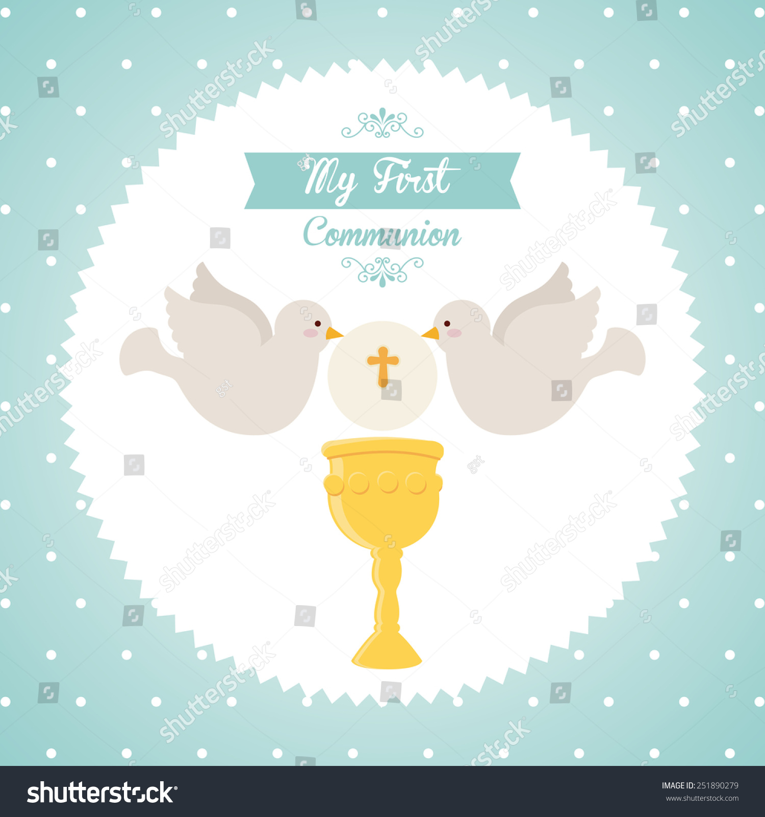 SVG of my first communion design, vector illustration eps10 graphic  svg