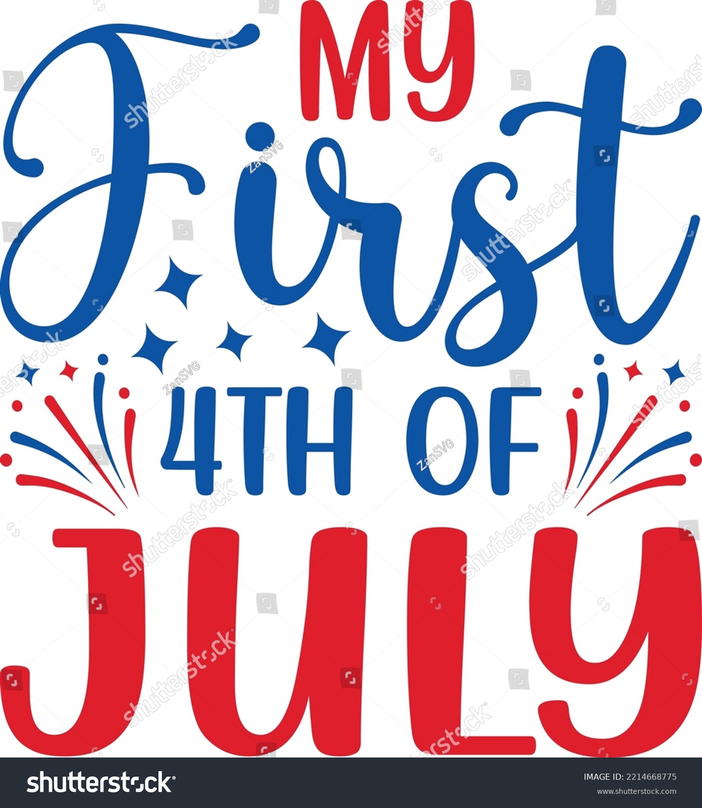 SVG of My first 4th of July vector file, Baby svg design svg