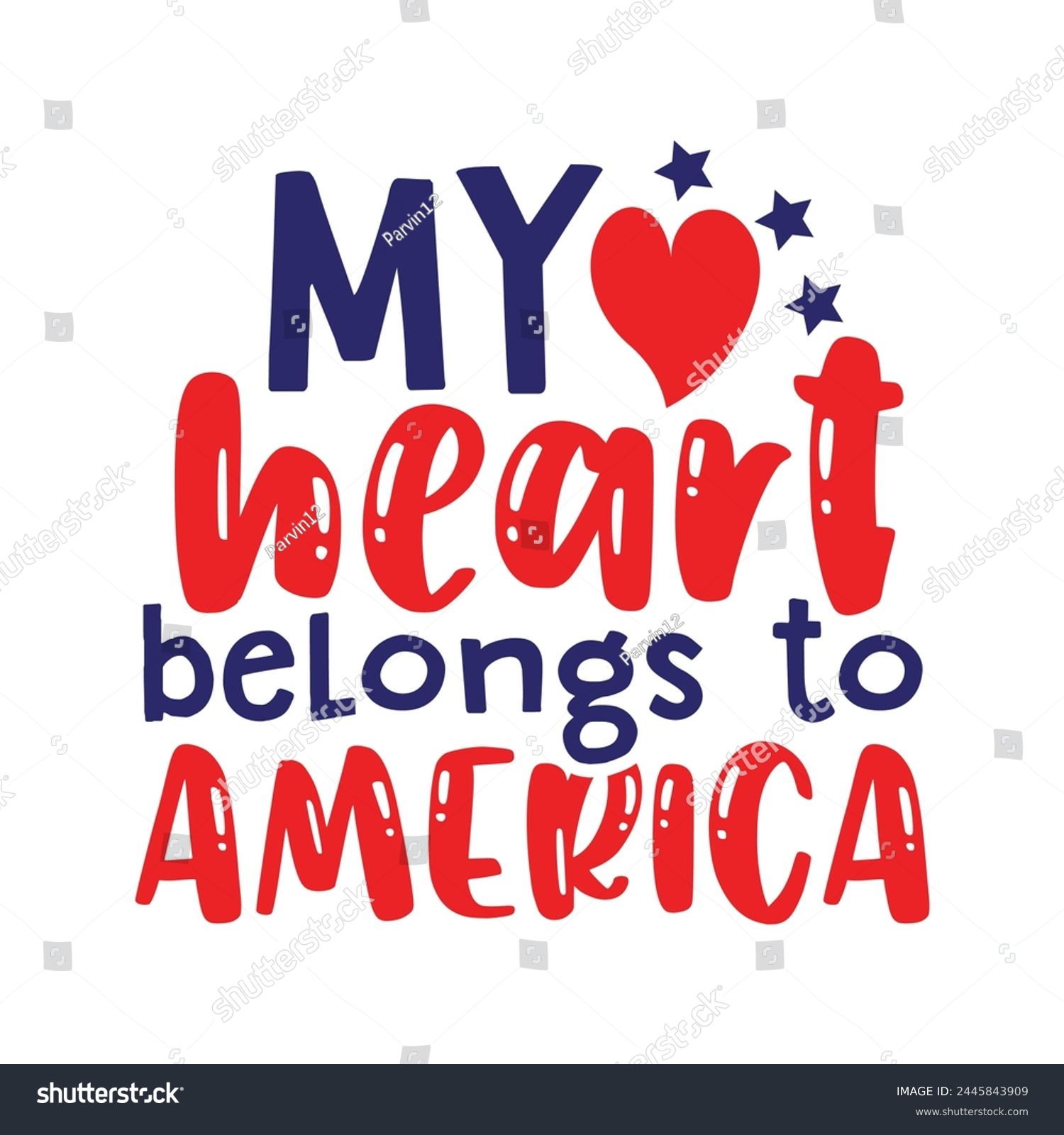 SVG of My heart belongs to America svg