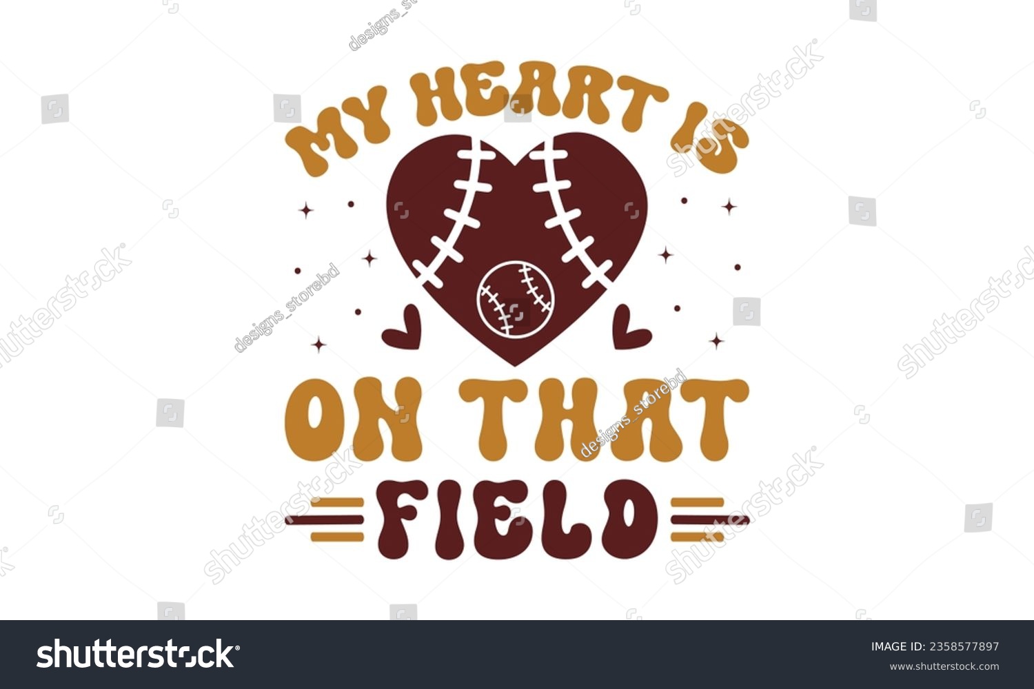 SVG of My heart is on that field svg, Football SVG, Football T-shirt Design Template SVG Cut File Typography, Files for Cutting Cricut and Silhouette Cut svg File, Game Day eps, png svg