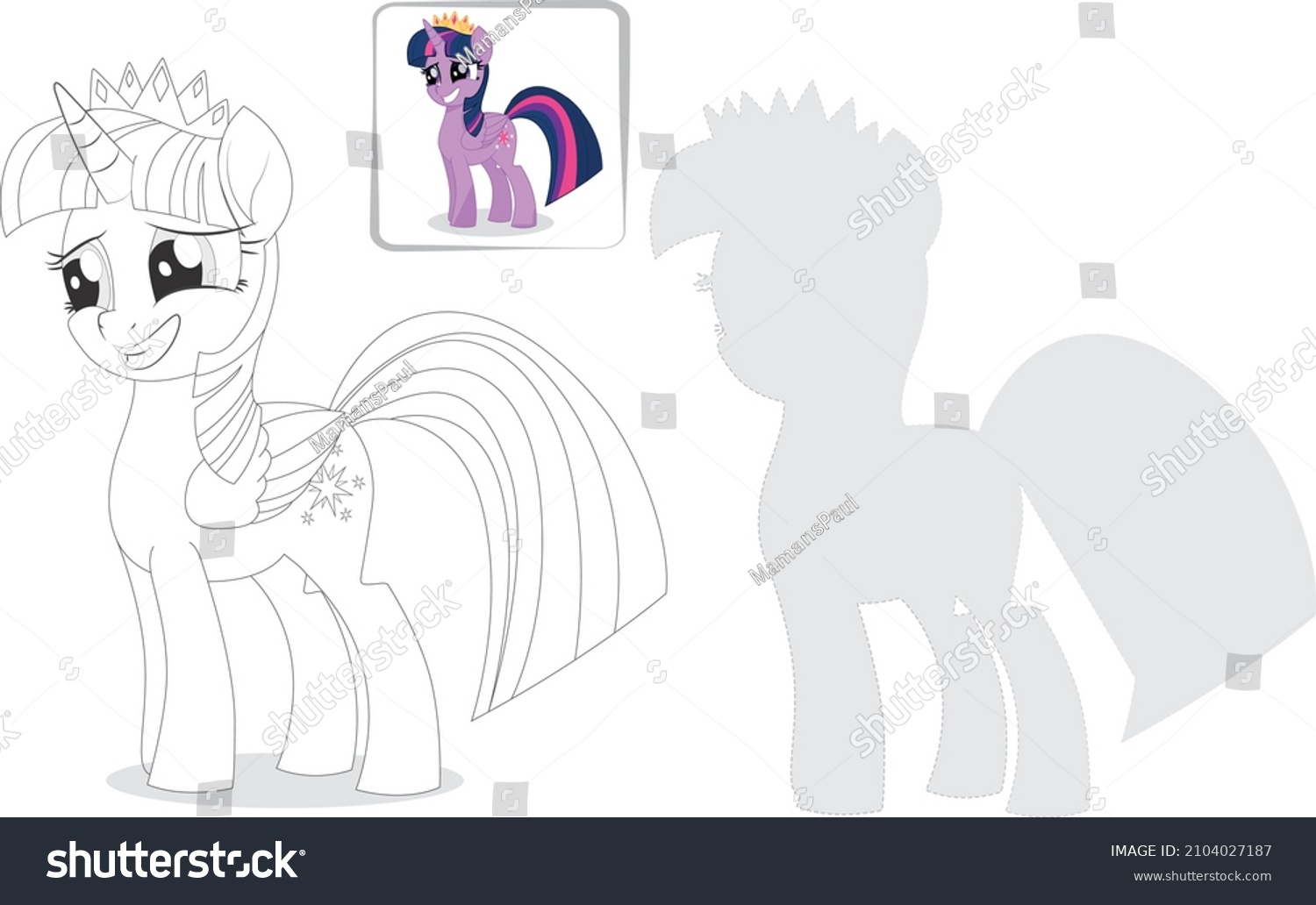 SVG of my little pony coloring and painting svg