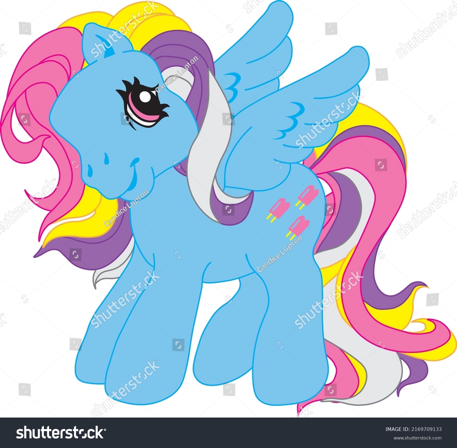 SVG of My Little Pony Fizzy Pop Pegasus svg