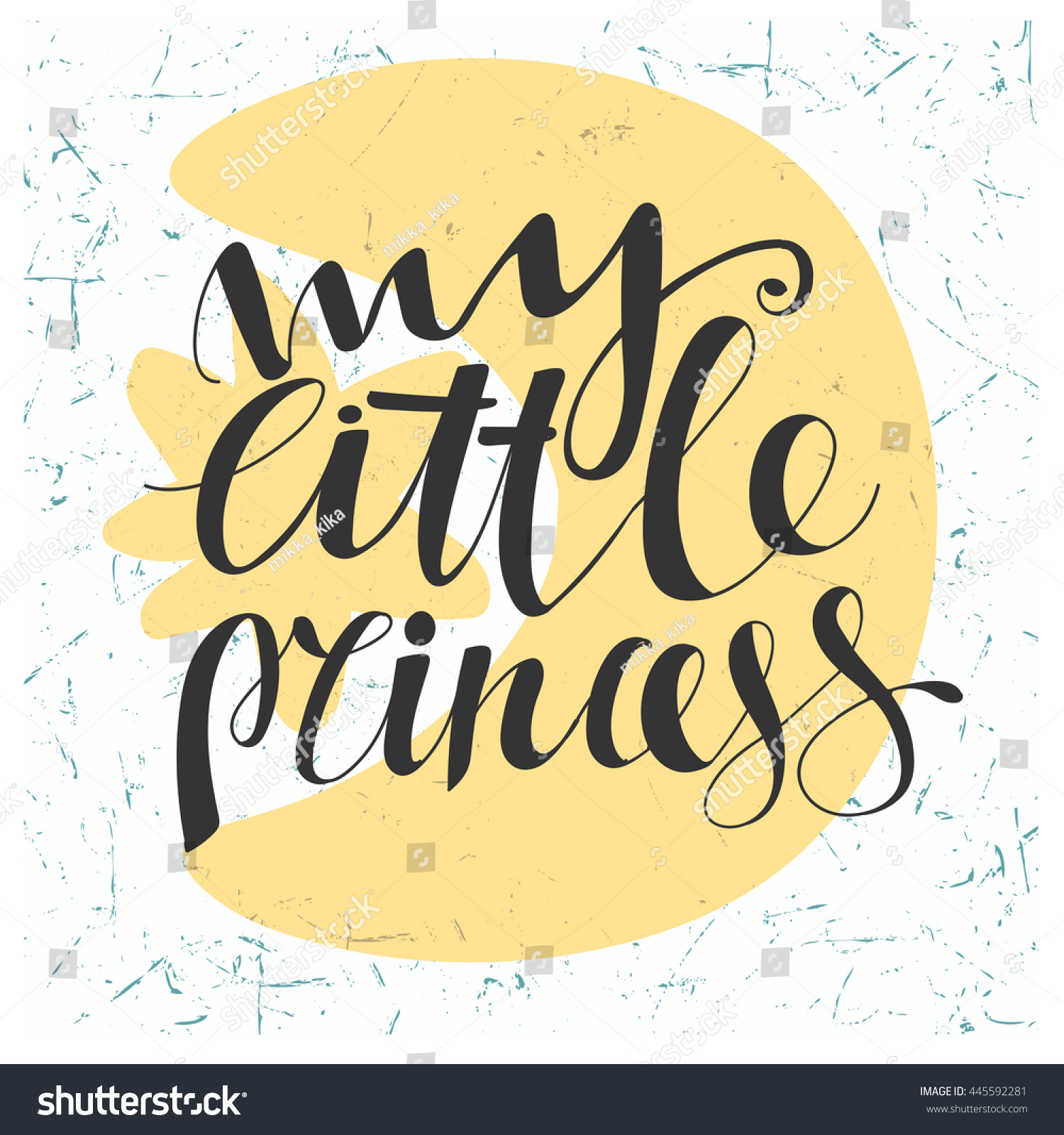 SVG of My little princess. Hand drawn lettering. My little princess calligraphic inscription for invitation, greeting cards or congratulation. Print for t-shirt. Poster. card or flayer design. Lettering. svg
