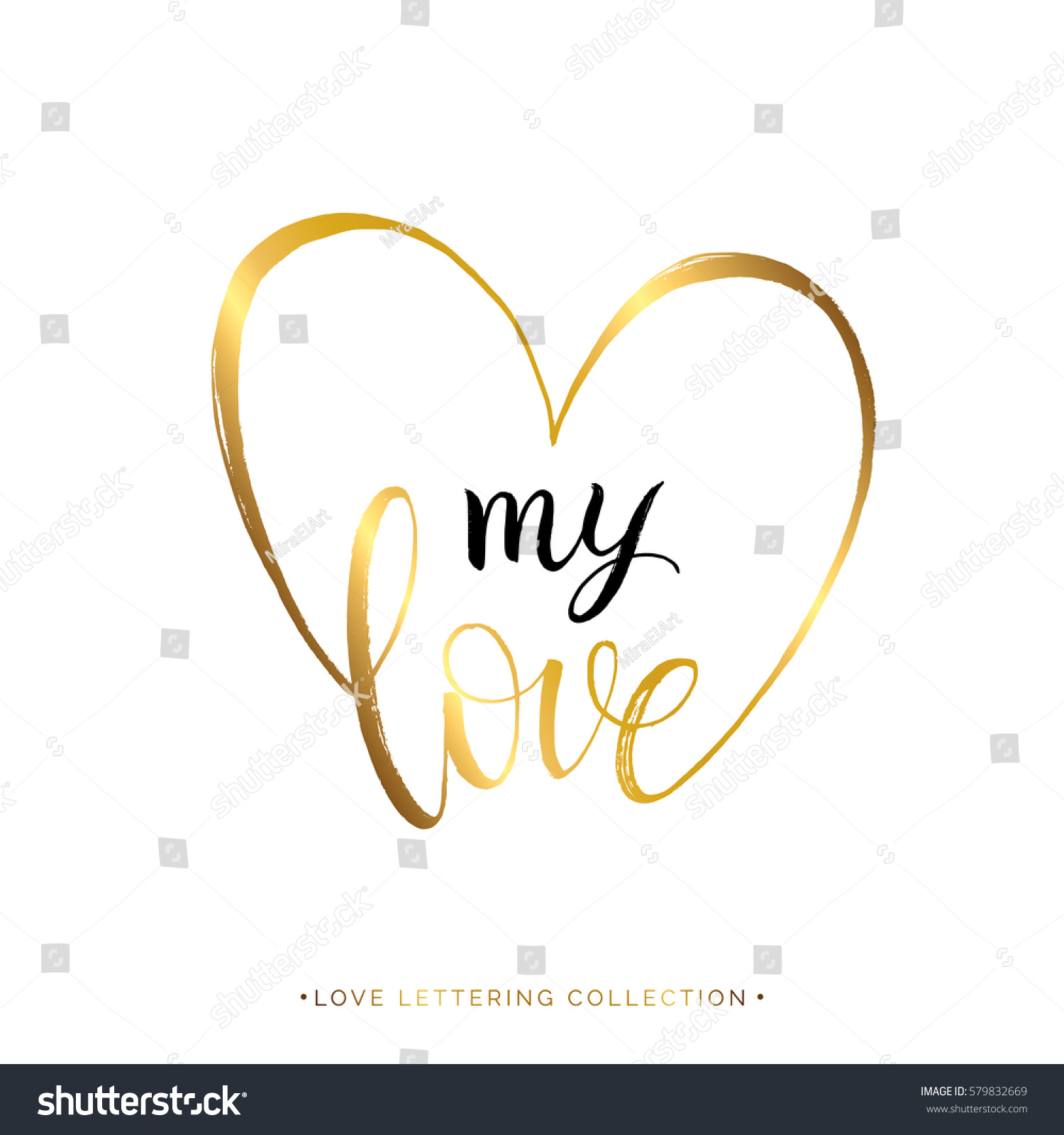 calligraphy love golden Heart Gold Love Stock Isolated Vector Text My 579832669 calligraphy love golden Heart Gold Love Stock Isolated Vector Text My 579832669
