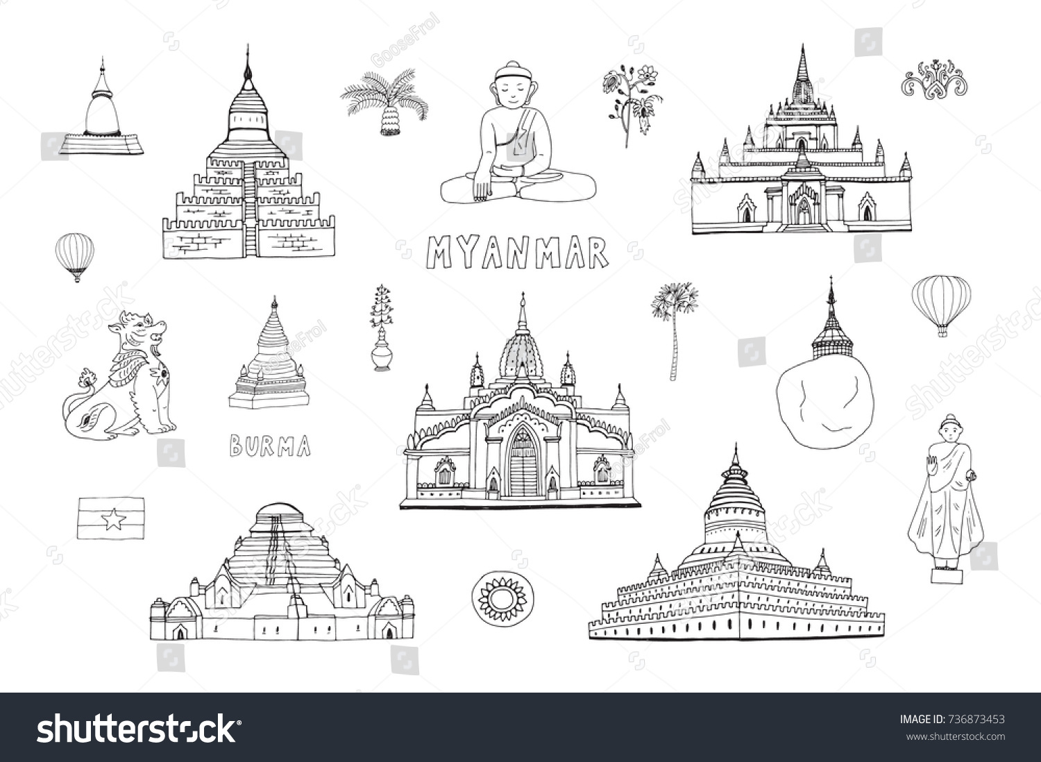 321 Bagan Myanmar Vector Images, Stock Photos & Vectors | Shutterstock