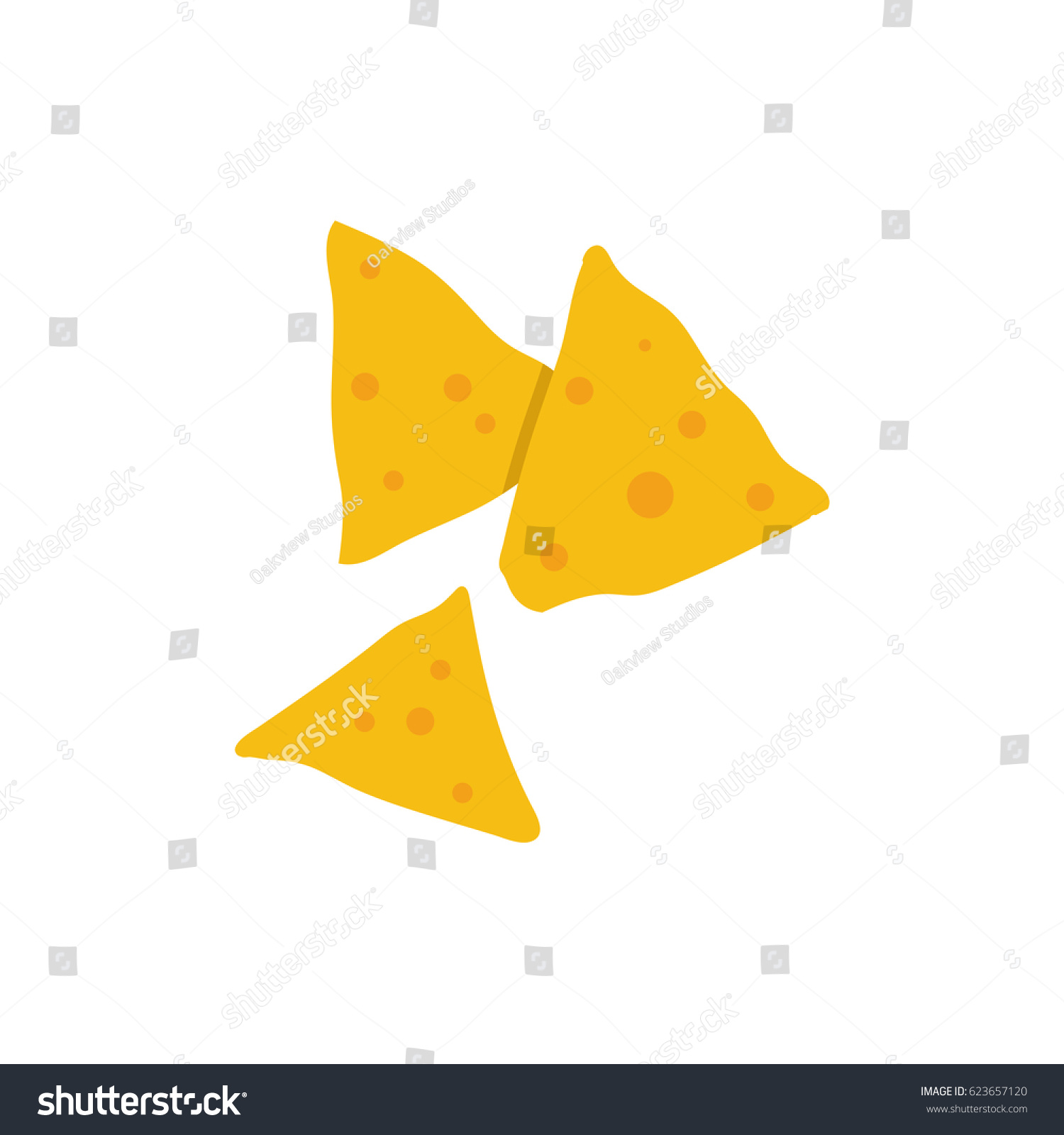 Nachos Vector Illustration Stock Vector (Royalty Free) 623657120