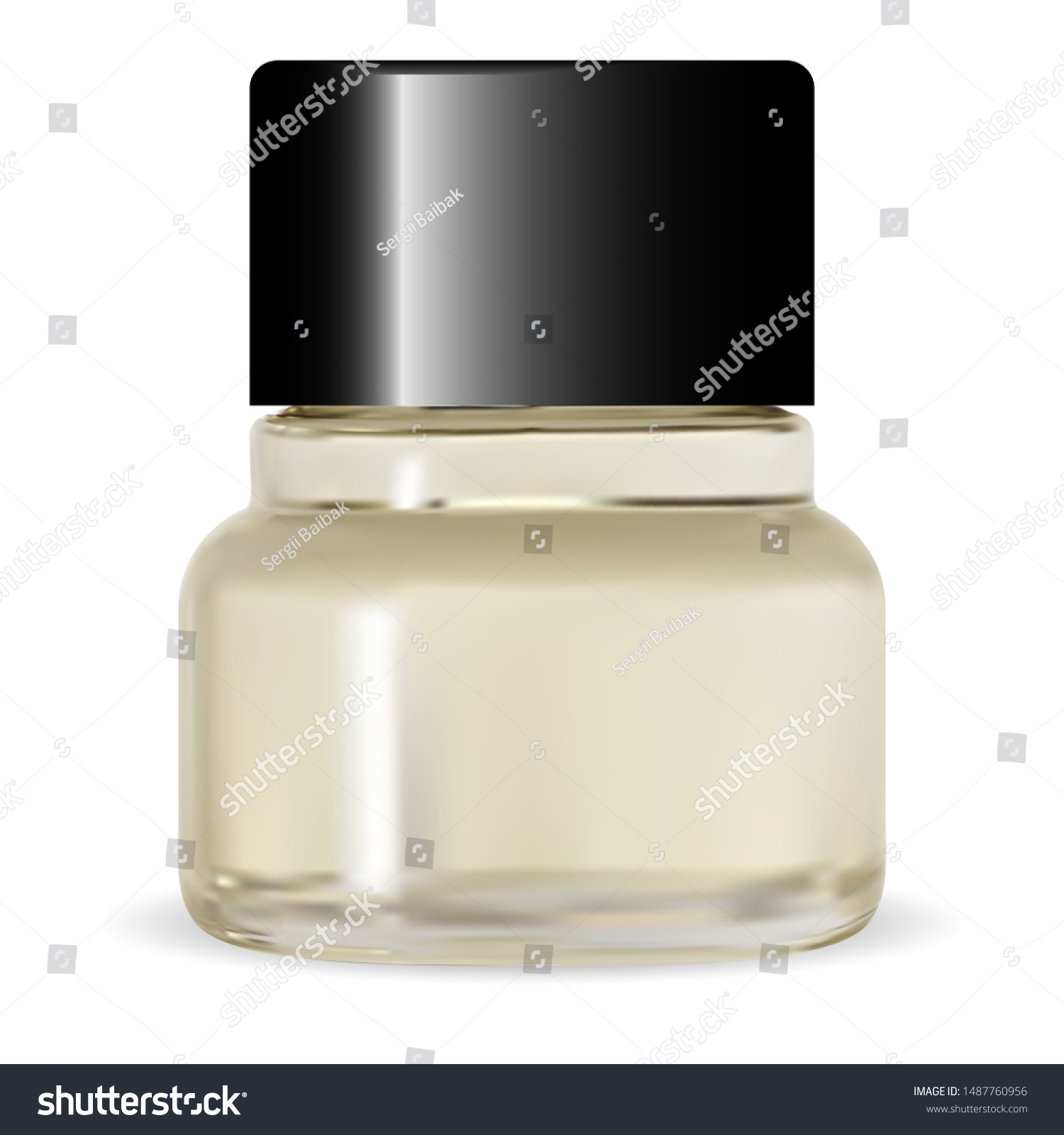 Download Nail Polish Bottle Round Cosmetic Container Stock Vector Royalty Free 1487760956