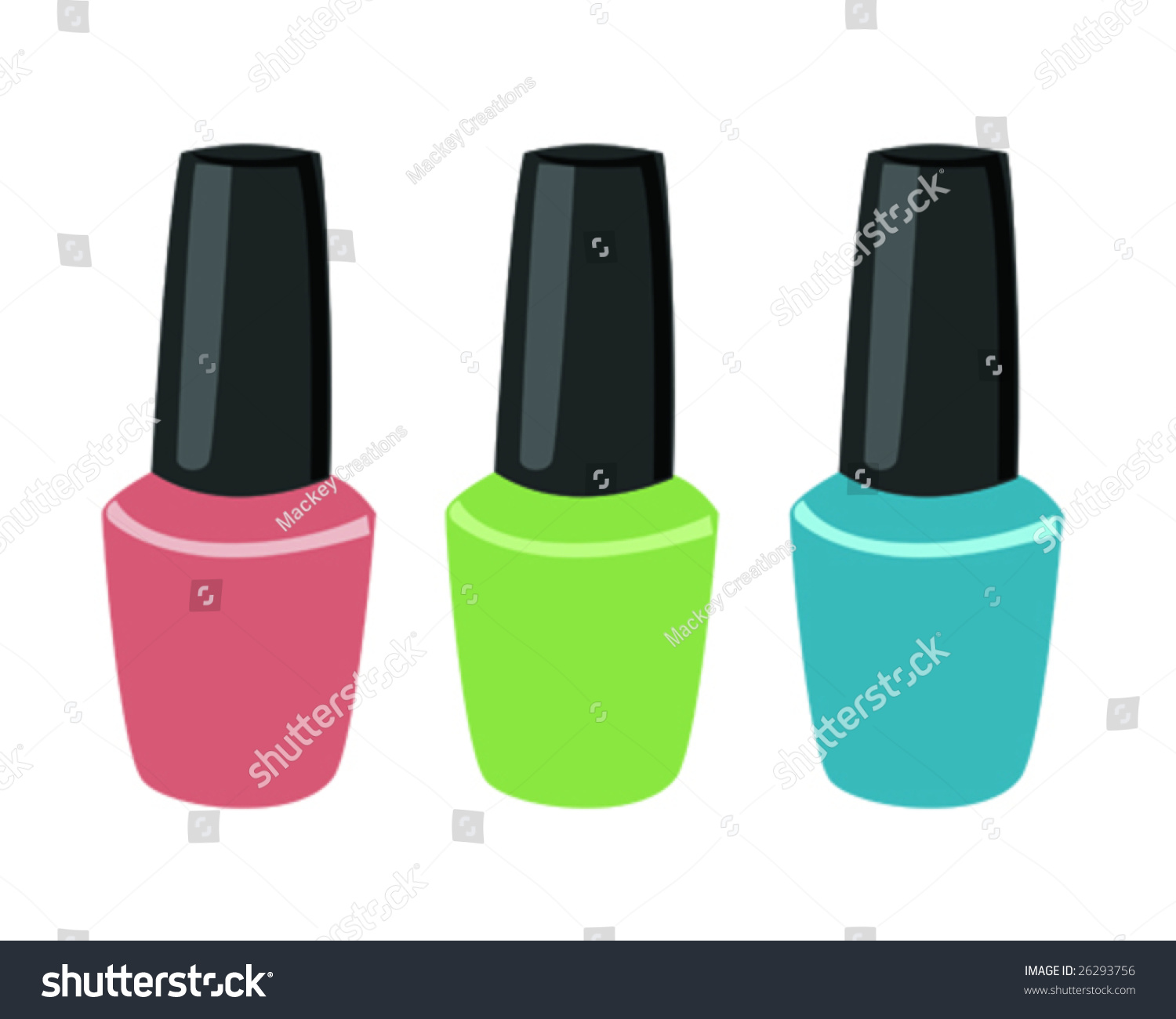 Nail Polish Vector Illustration Stock Vector 26293756 - Shutterstock