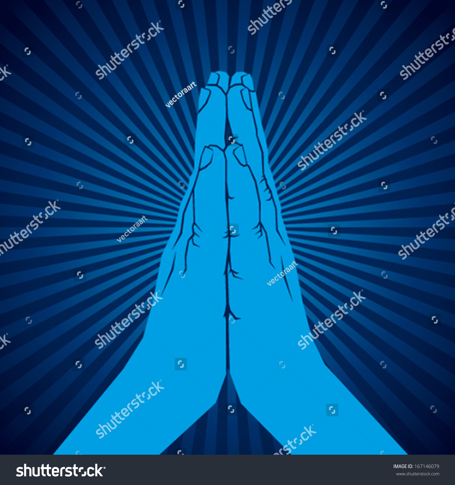 Namaskar Hand Vector - 167146079 : Shutterstock