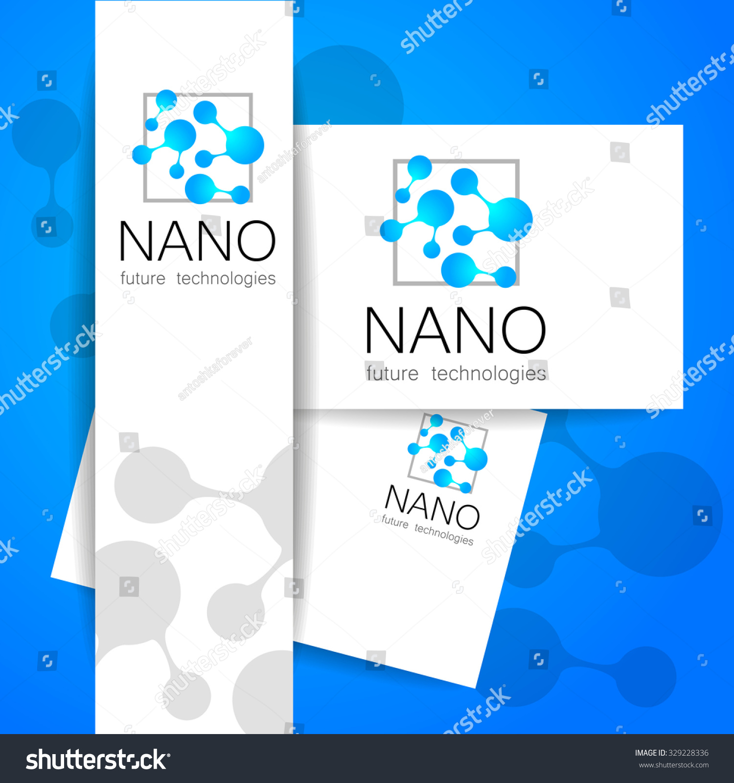 Nano Logo Nanotechnology Template Design Logo Stock Vector Royalty