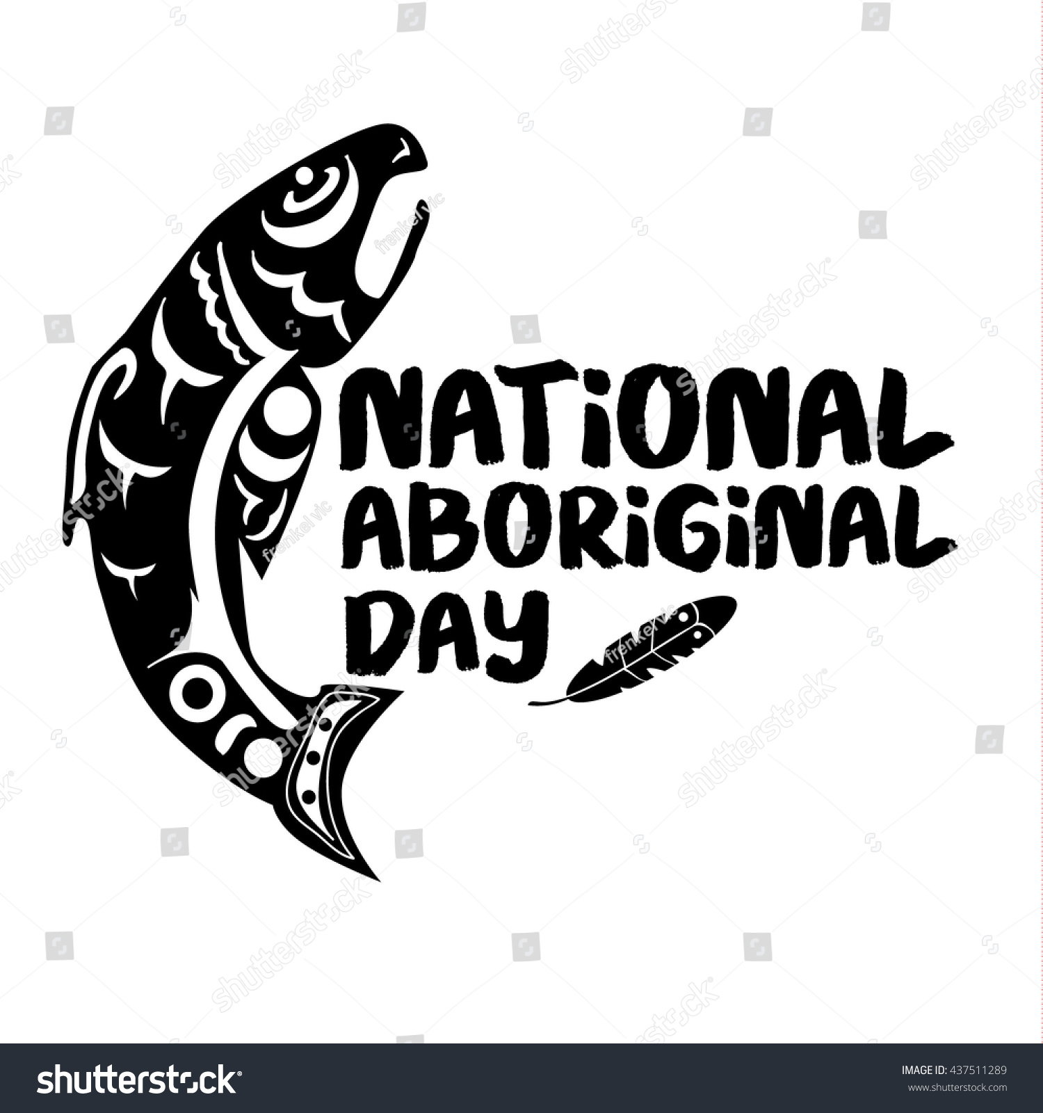 national-aboriginal-day-background-greeting-lettering-stock-vector