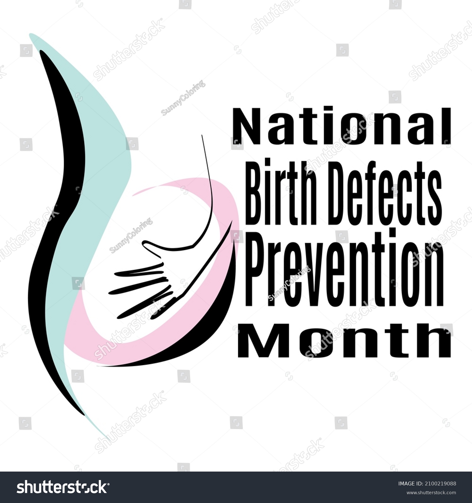 National Birth Defects Prevention Month Idea Stock Vector (Royalty Free ...