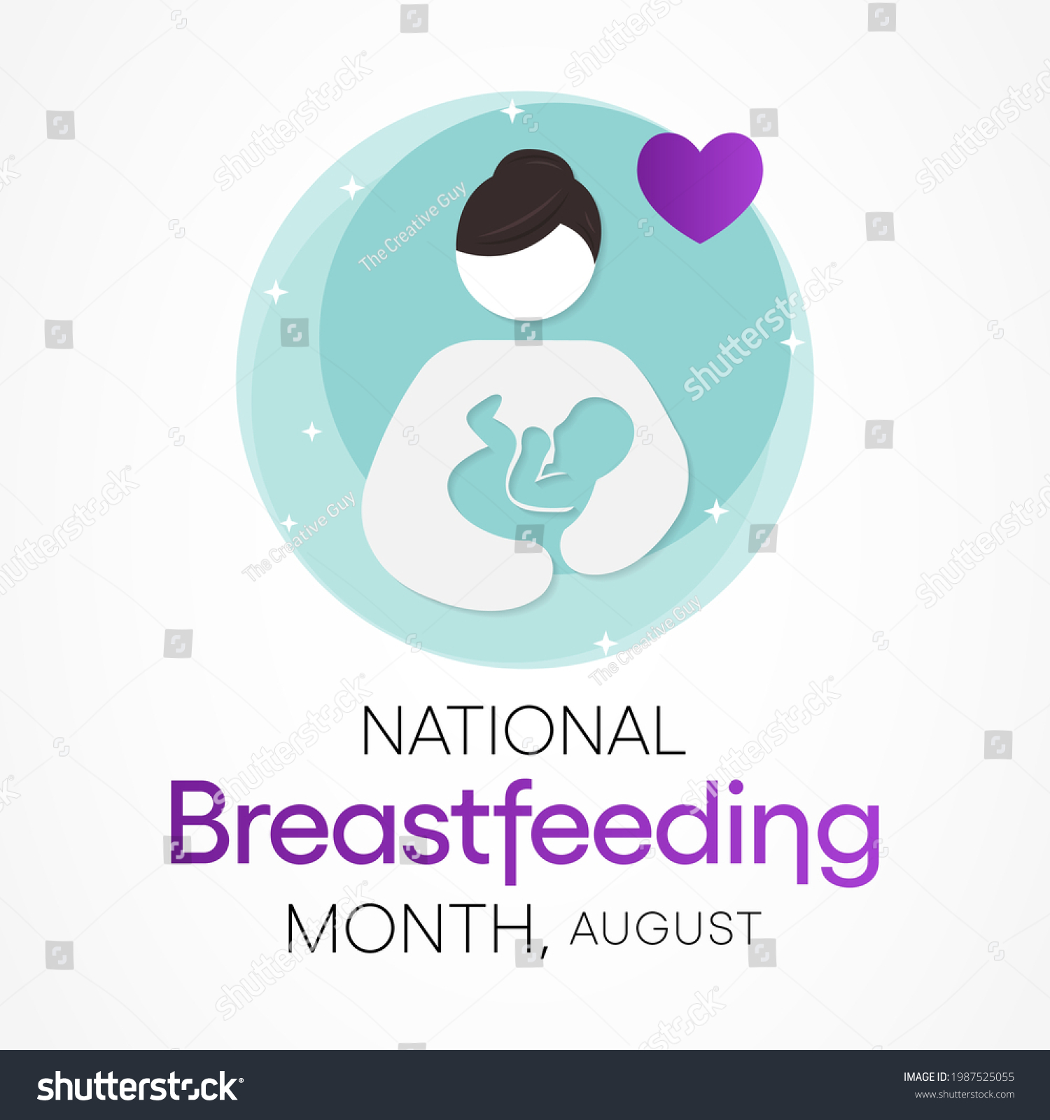 National Breastfeeding Month Observed Every Year Stock Vector (Royalty ...