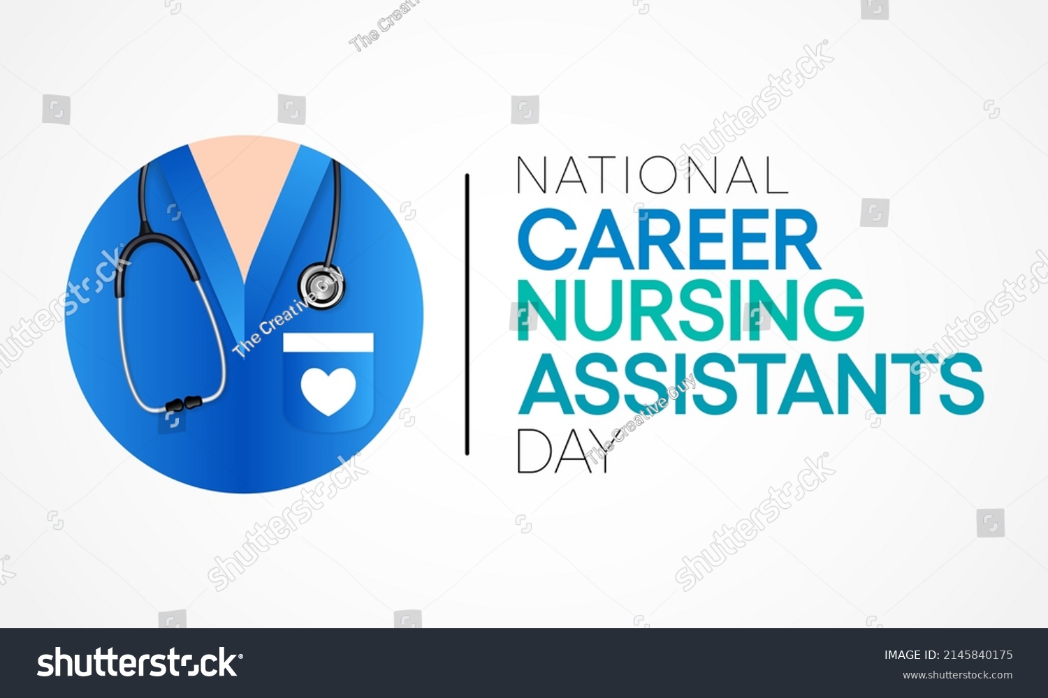 SVG of National Career Nursing assistants day is observed every year in June, The main role of a CNA is to provide basic care to patients and help them with daily activities. vector illustration svg