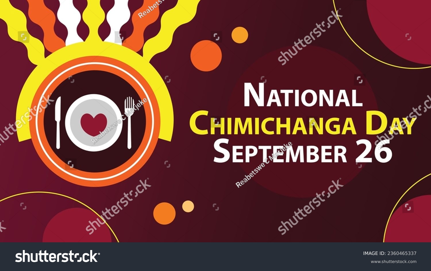 SVG of National Chimichanga Day vector banner design. Happy National Chimichanga Day modern minimal graphic poster illustration. svg