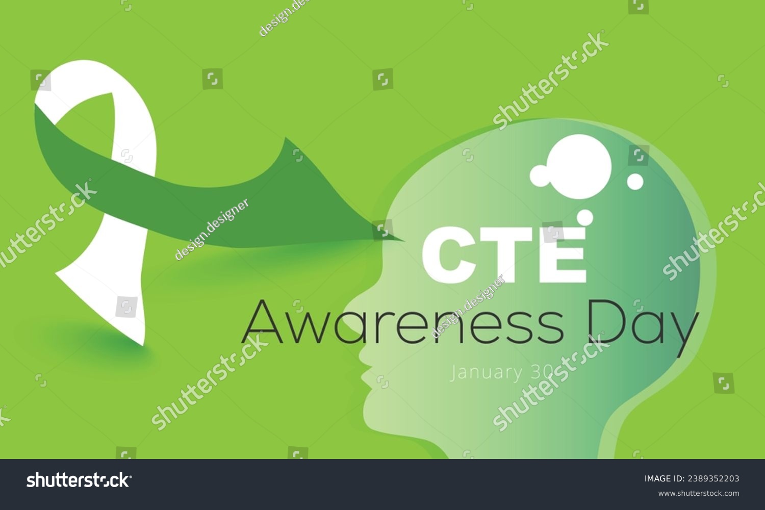 SVG of National chronic traumatic encephalopathy awareness day. background, banner, card, poster, template. Vector illustration. svg