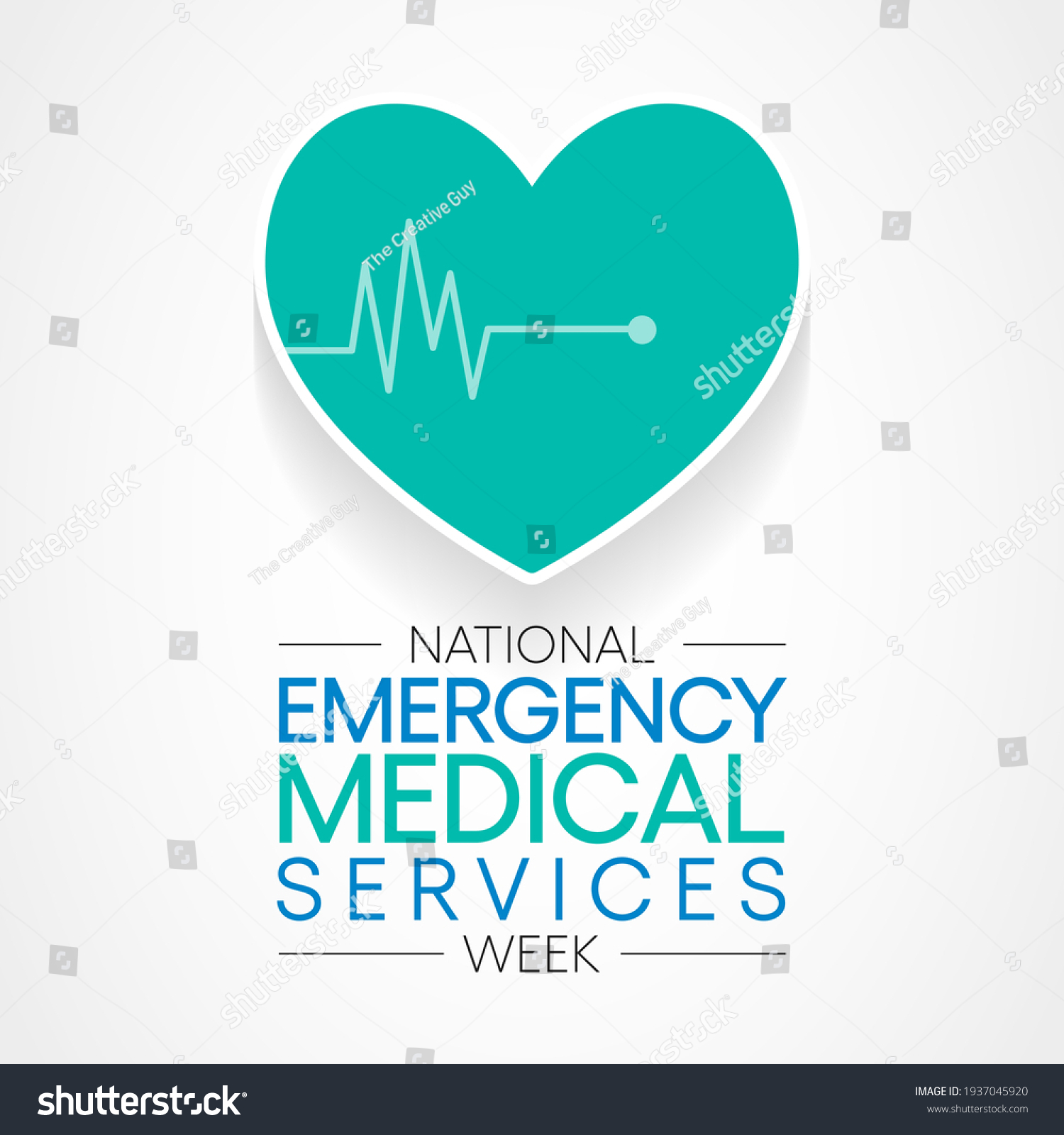 National Emergency Medical Services Week Observed Stock Vector (Royalty ...