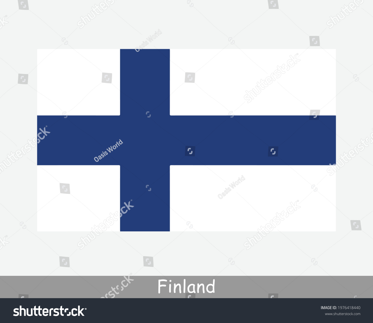 SVG of National Flag of Finland. Finnish Country Flag. Republic of Finland Detailed Banner. EPS Vector Illustration Cut File svg