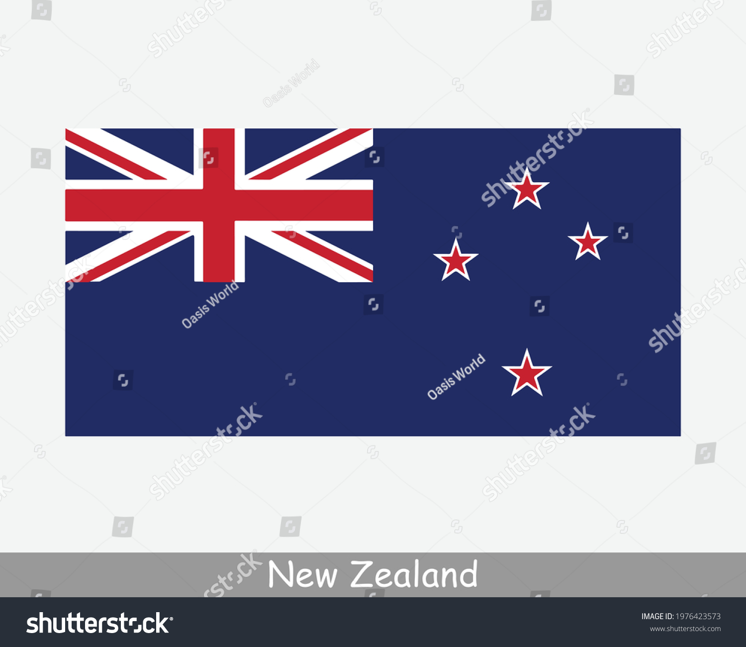 SVG of National Flag of New Zealand. Kiwi Country Flag Detailed Banner. EPS Vector Illustration Cut File svg