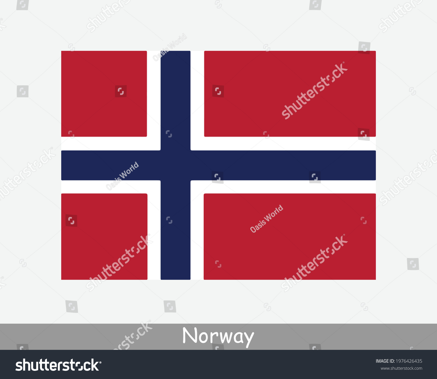 SVG of National Flag of Norway. Norwegian Country Flag. Kingdom of Norway Detailed Banner. EPS Vector Illustration Cut File svg