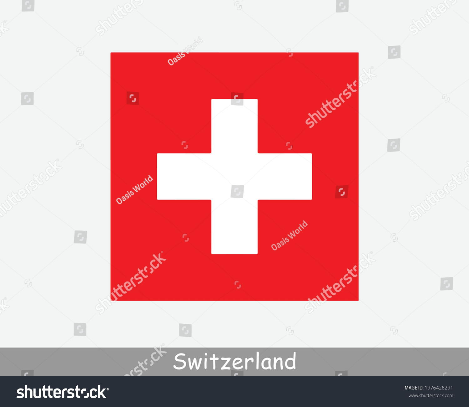 SVG of National Flag of Switzerland. Swiss Country Flag. Swiss Confederation Detailed Banner. EPS Vector Illustration Cut File svg