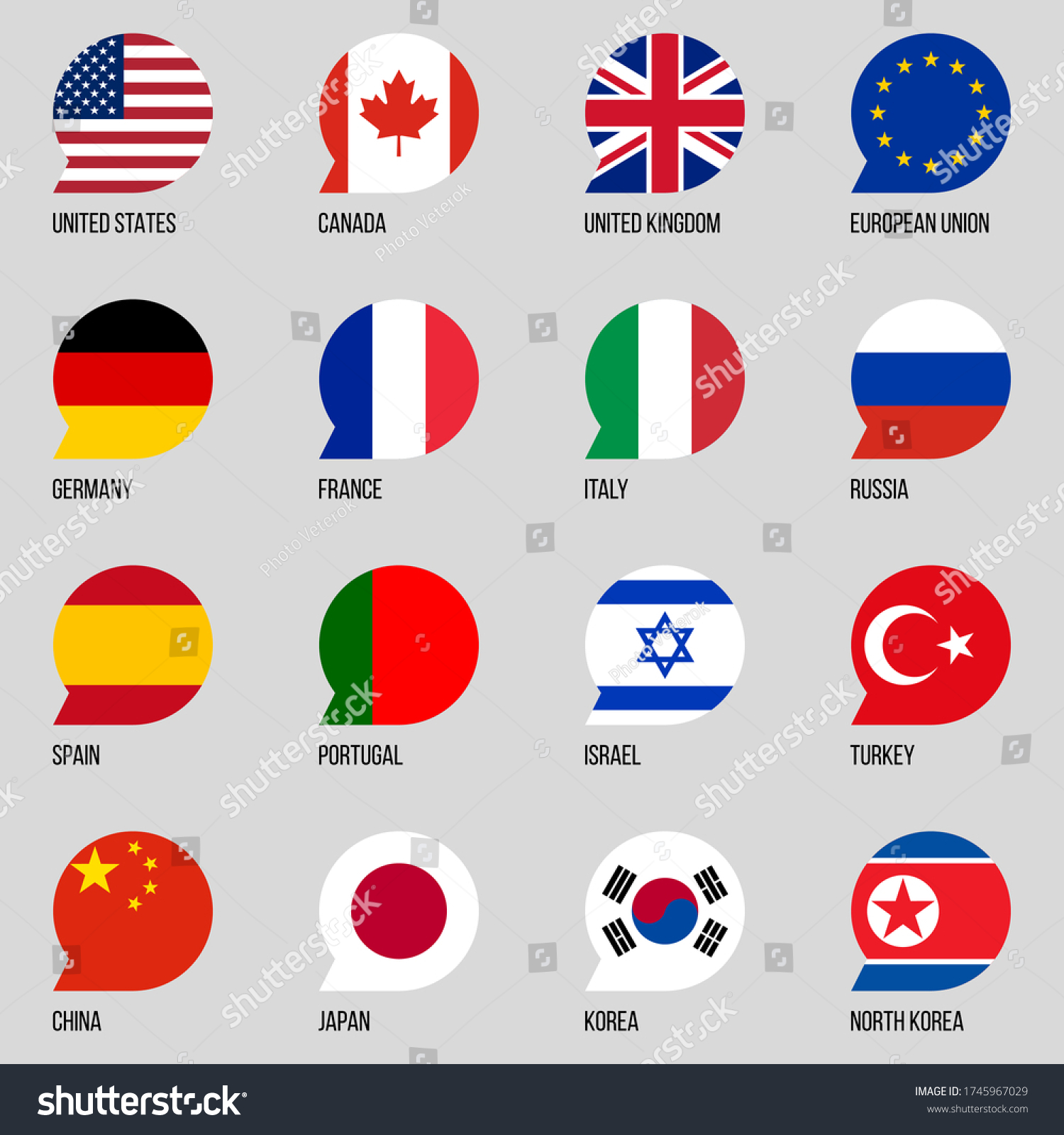 SVG of national flags round bubble vector icons set svg