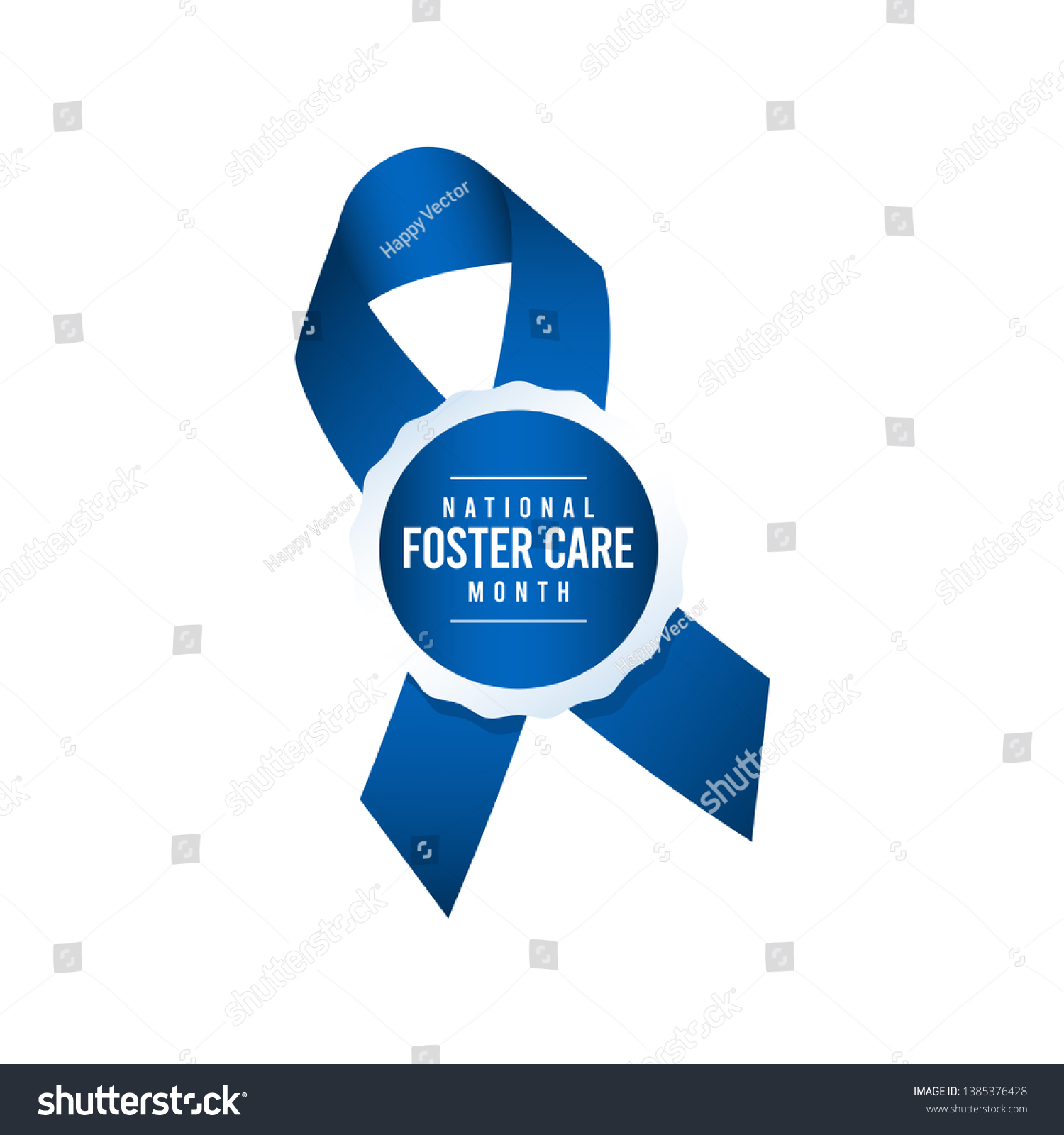 National Foster Care Month Vector Template Stock Vector Royalty Free