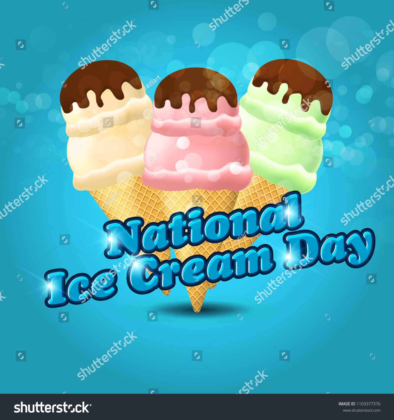 841 International ice cream day Images, Stock Photos & Vectors