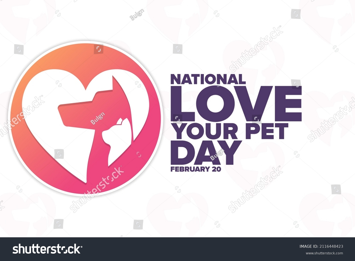 198 National love your pet day Images, Stock Photos & Vectors ...