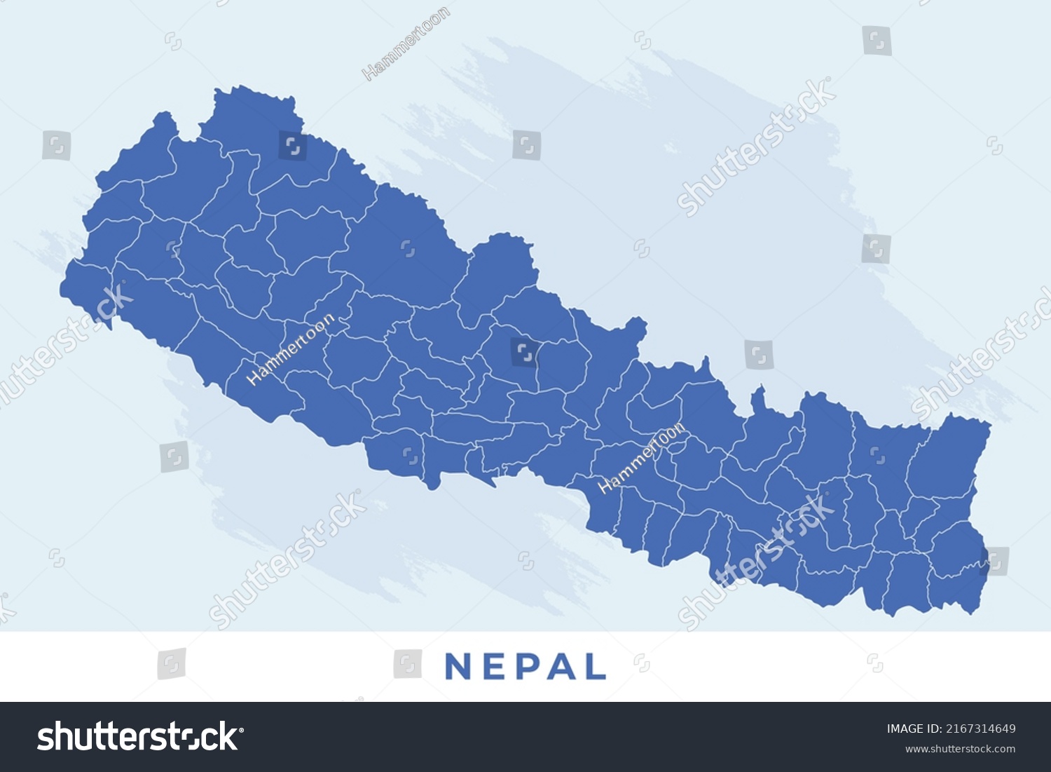 National Map Nepal Nepal Map Vector Stock Vector (Royalty Free ...