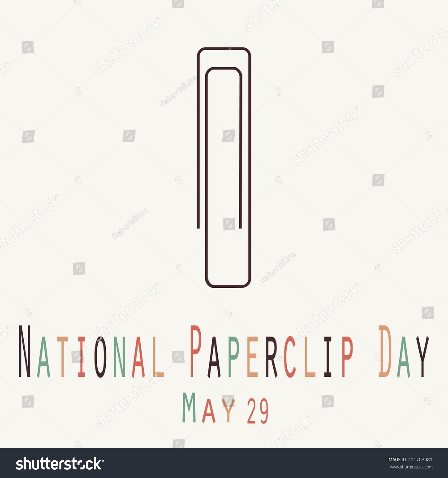 SVG of National Paperclip Day - Funny Unofficial Holiday Collection May svg