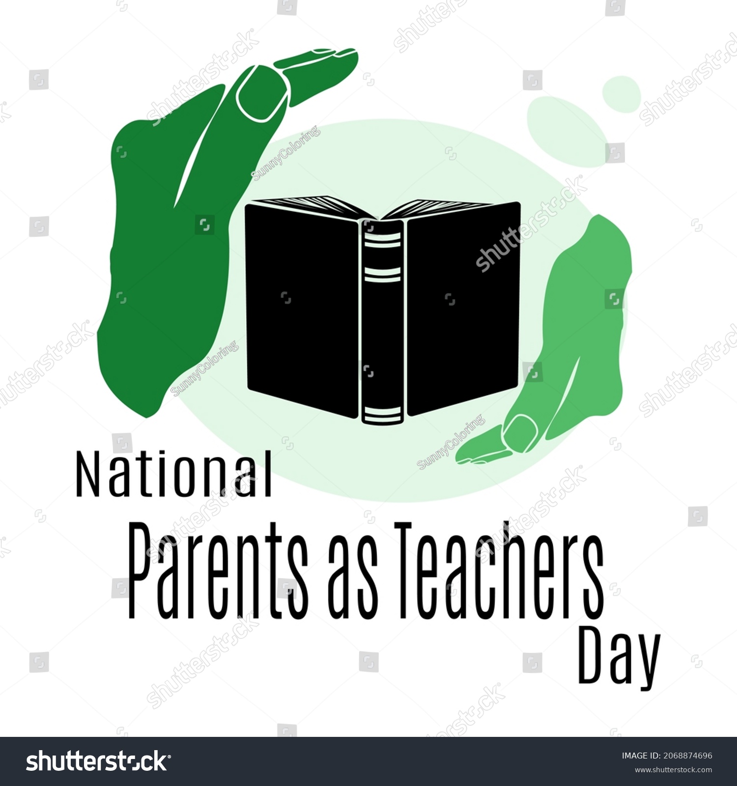 National Parents Teachers Day Idea Poster Stock Vector (Royalty Free