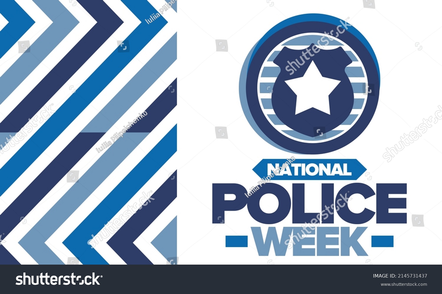 National Police Week Celebrated Annual May Stock Vector Royalty Free 2145731437 Shutterstock 4953