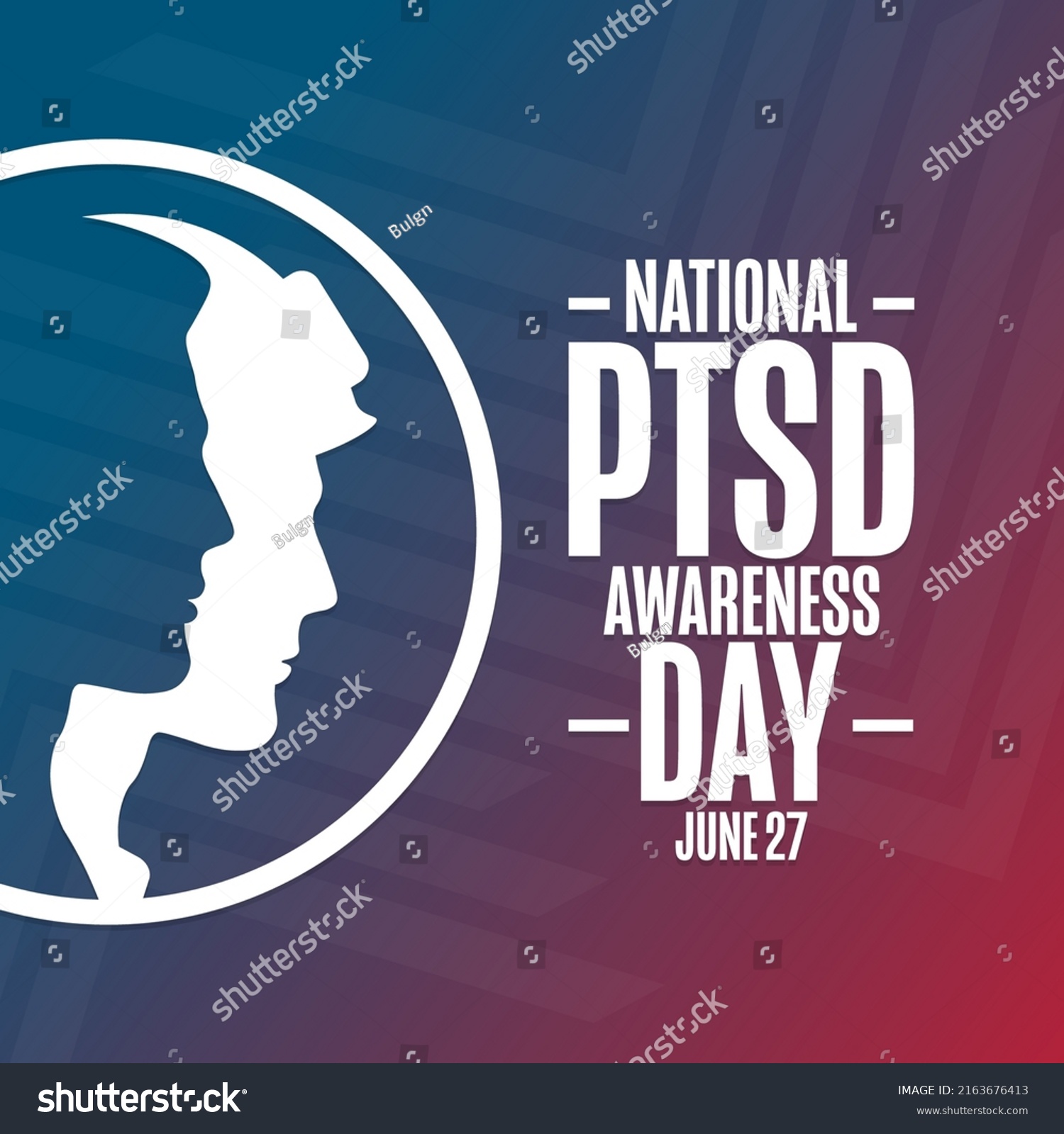 National Ptsd Awareness Day June 27 Stock Vector (Royalty Free ...