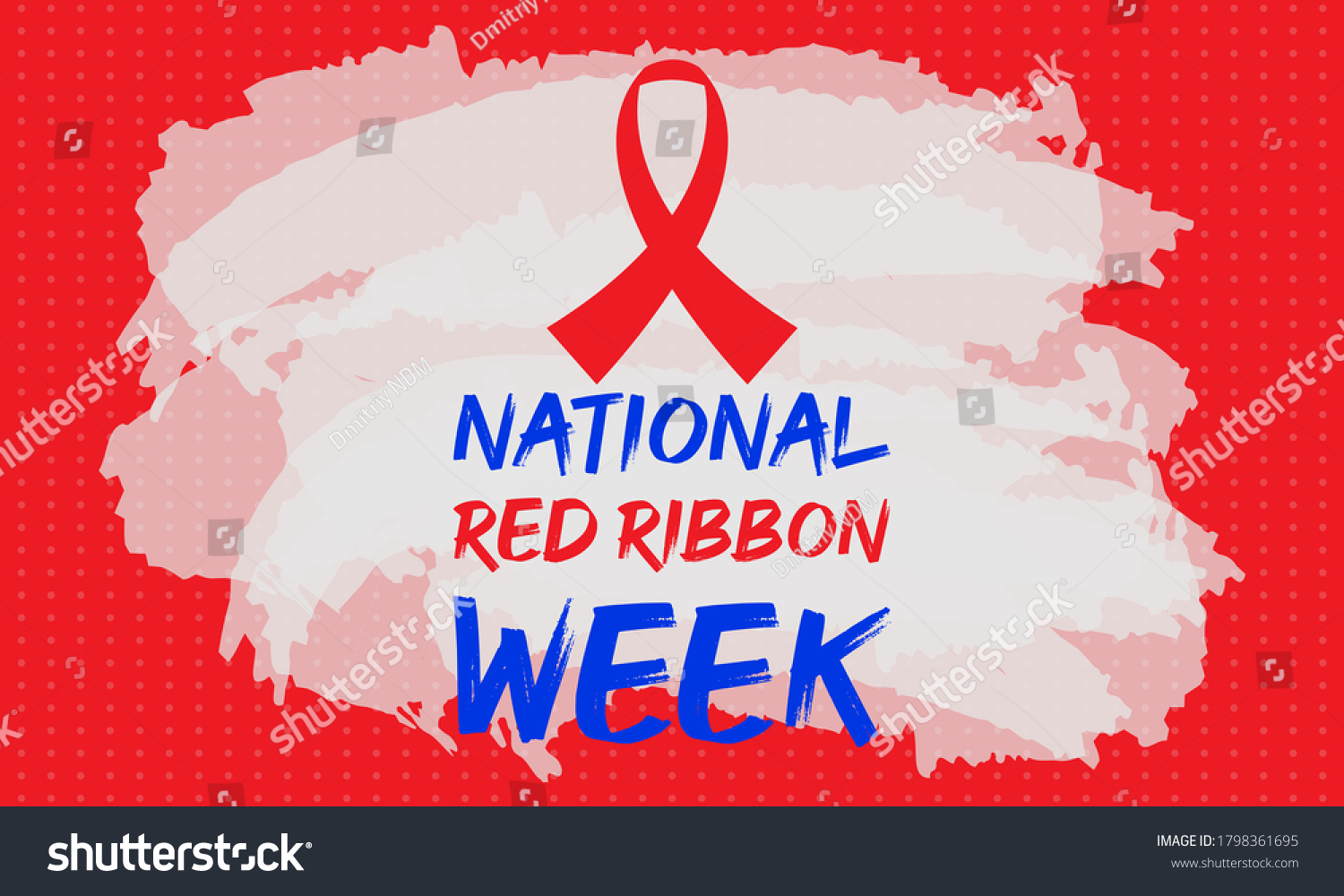 National Red Ribbon Week Takes Place เวกเตอร์สต็อก (ปลอดค่าลิขสิทธิ์