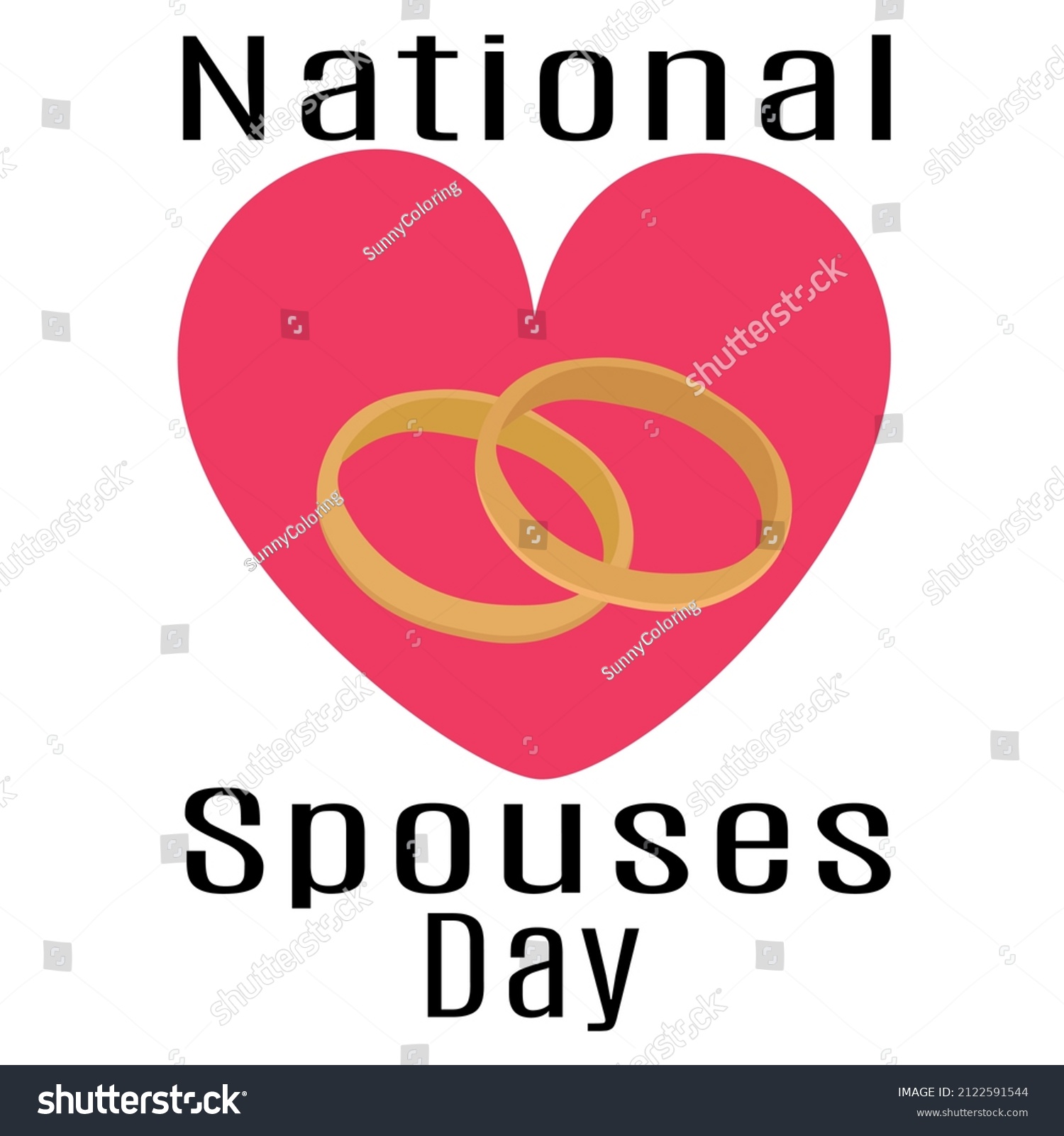 National Spouses Day Idea Poster Banner Stock Vector Royalty Free 2122591544 9732