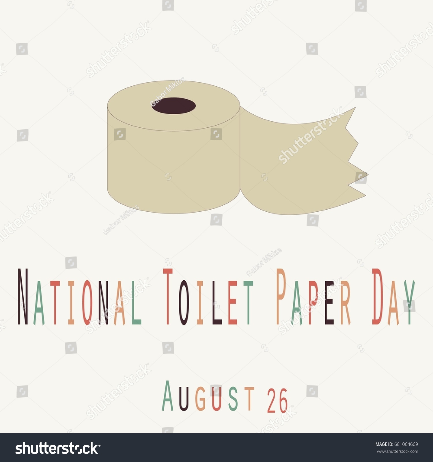 National Toilet Paper Day Funny Unofficial Stock Vector HD (Royalty ... National Toilet Paper Day Funny Unofficial Stock Vector HD (Royalty ...