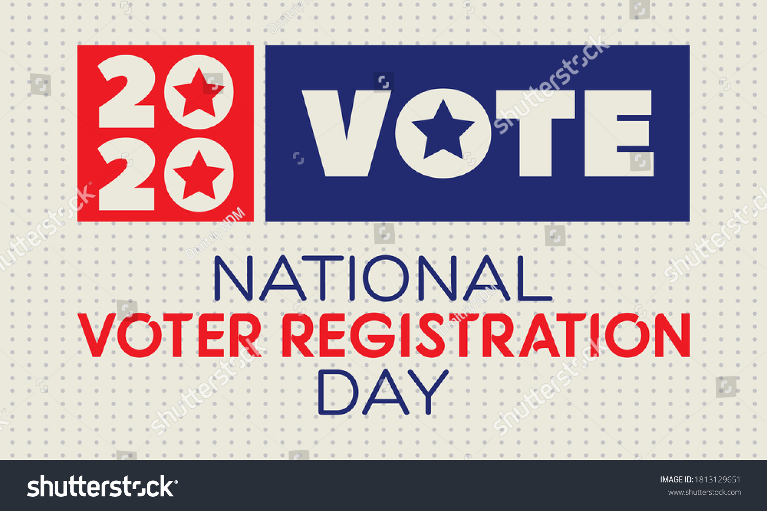 National Voter Registration Day Celebrate This Stock Vector (Royalty