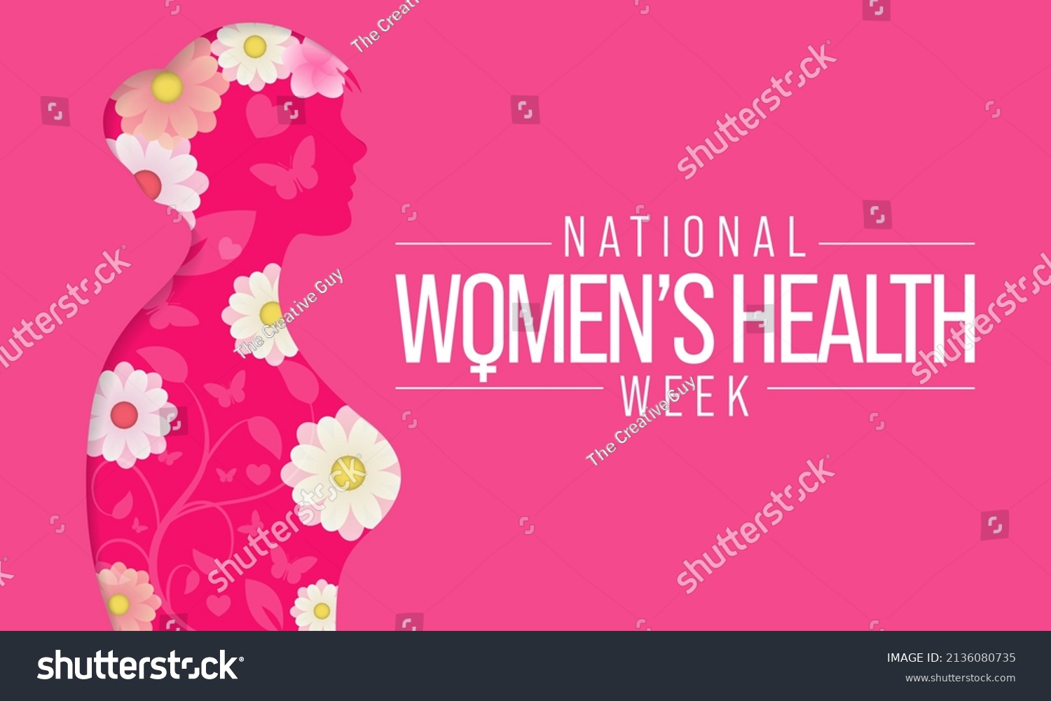 National Womens Health Week Starts Each Stock Vector (Royalty Free