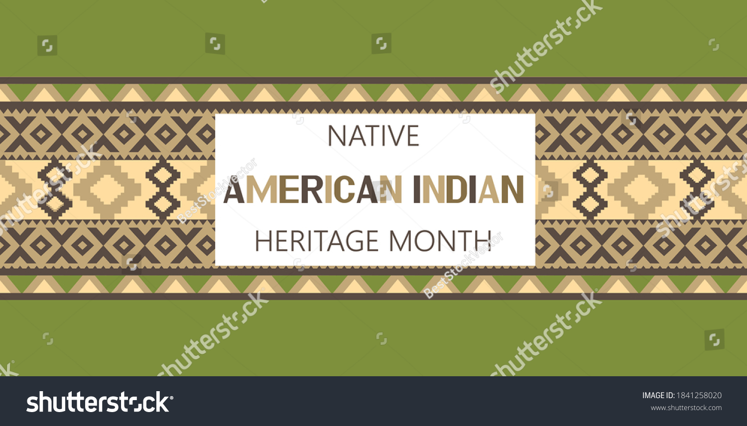 Native American Indian Heritage Month Concept Stock Vector Royalty Free 1841258020 2813