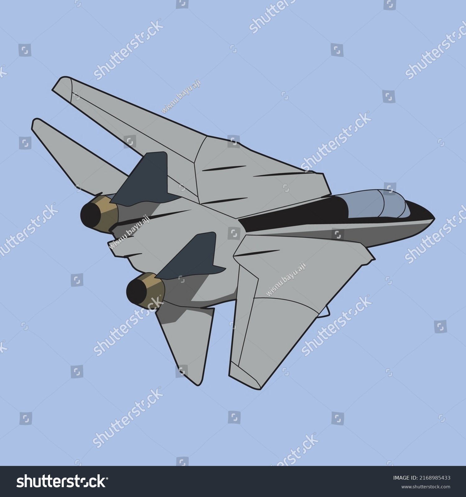 Nato Jet Fighter Illustration Vector Design Stock Vector (Royalty Free ...