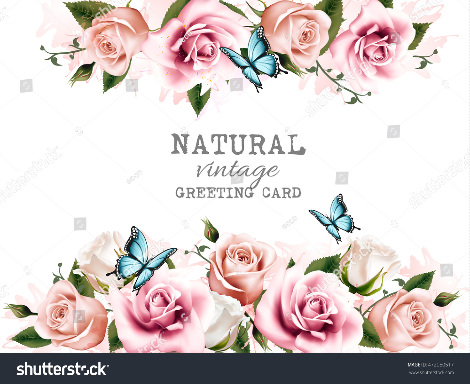 roses_and_vintage_background_vector Natural Vintage Vector Stock Background Vector Roses