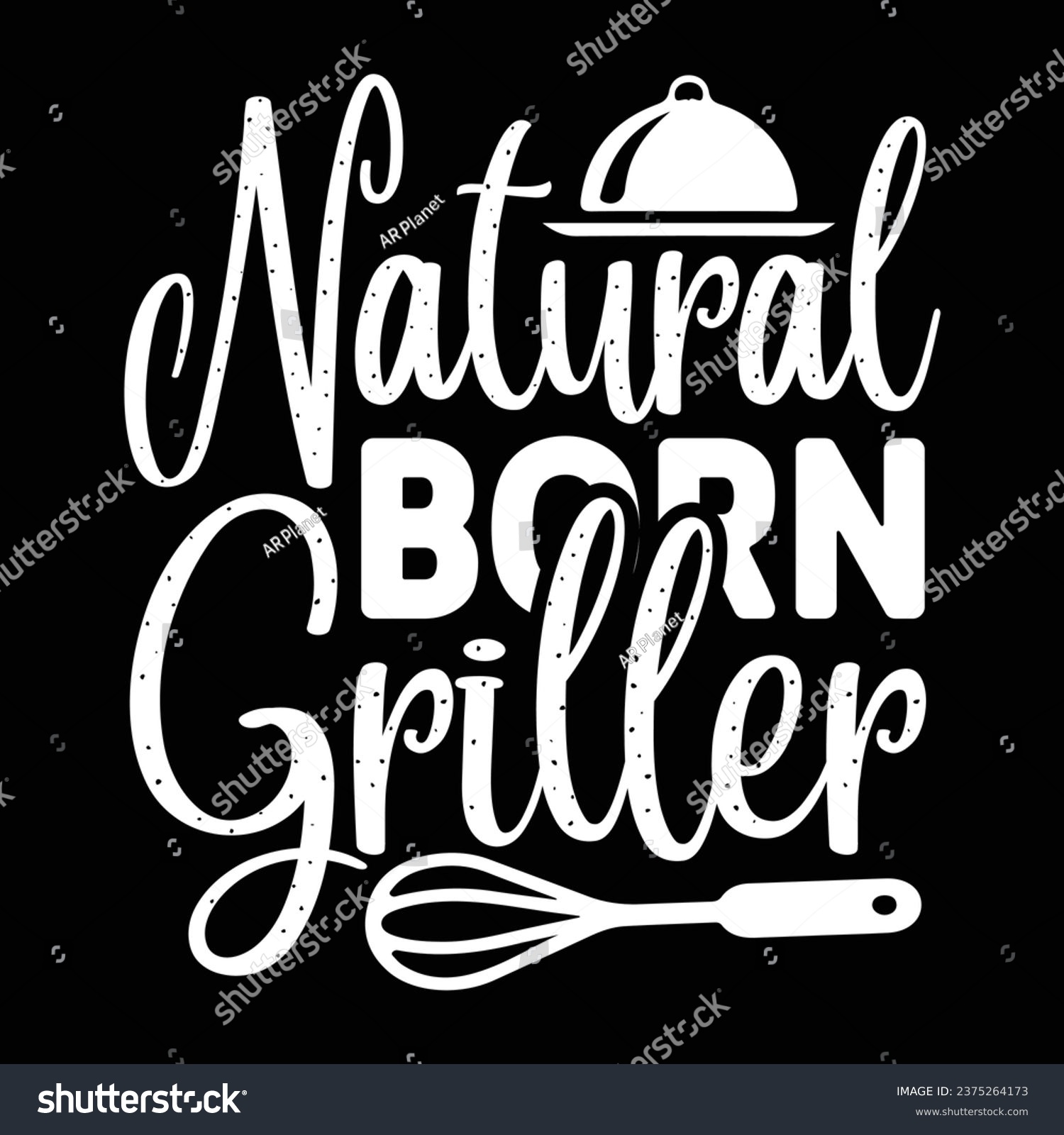 SVG of Natural born griller Apron design svg