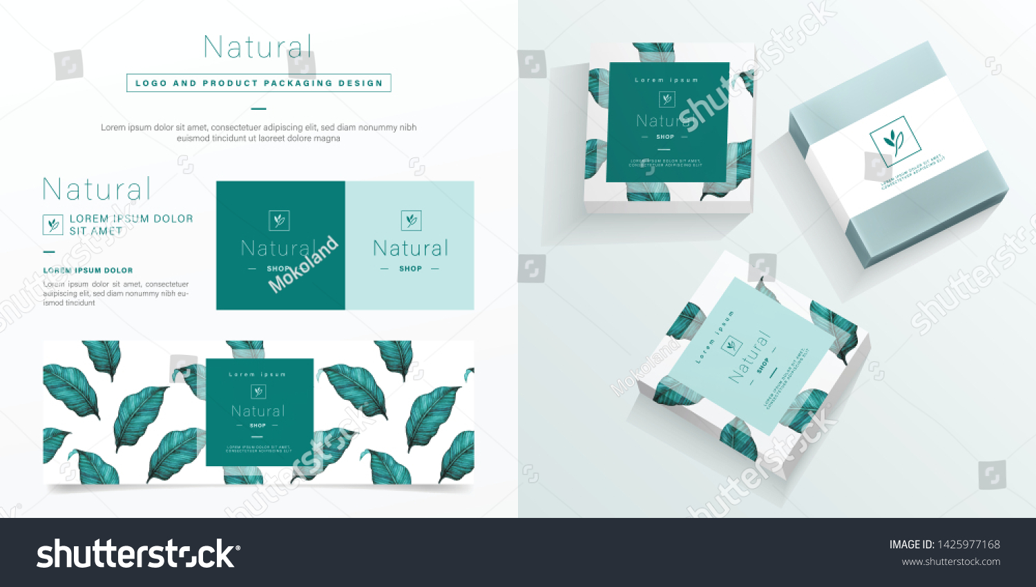 Download Natural Logo Packaging Design Template Natural Stock Vector Royalty Free 1425977168