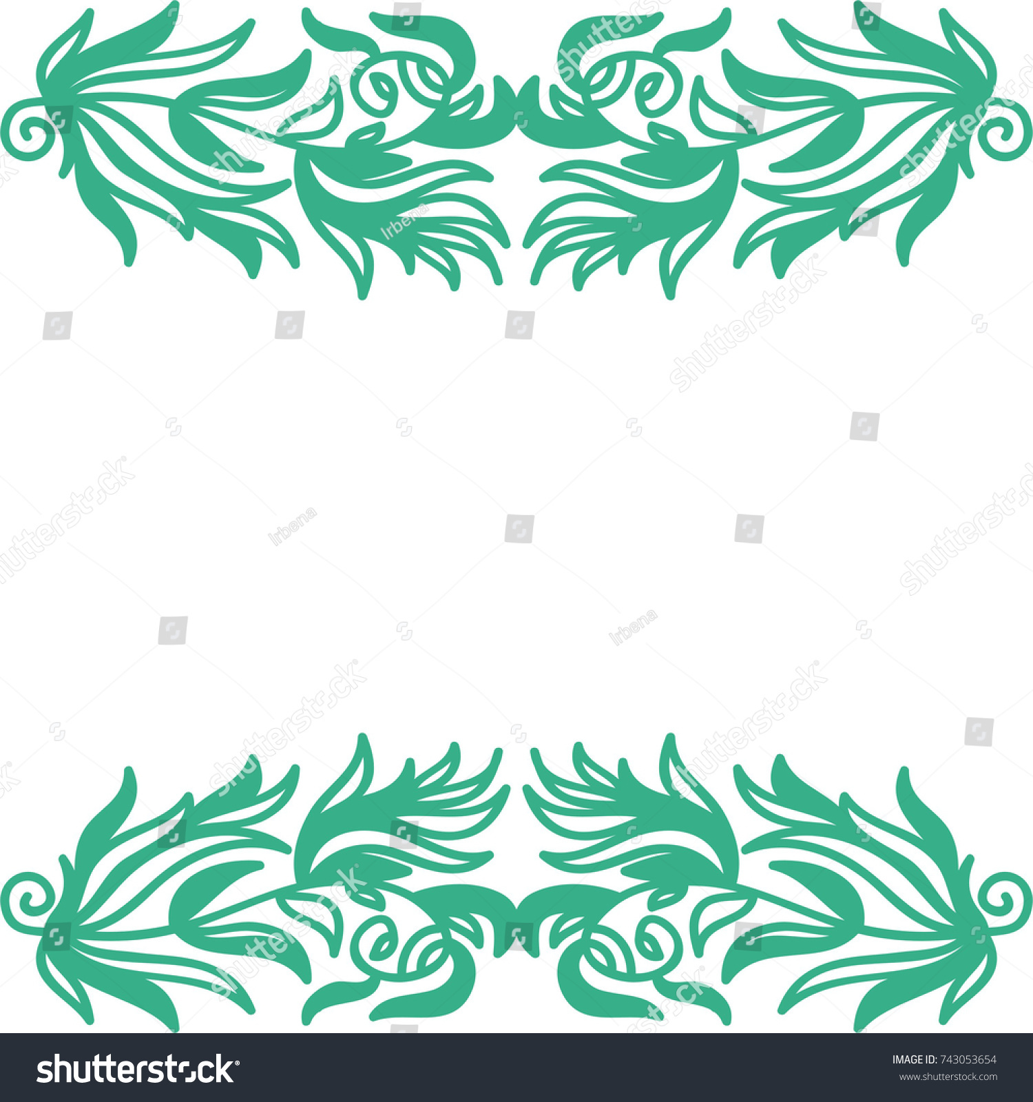 Nature Frame Vector Illustration Stock Vector (Royalty Free) 743053654 ...