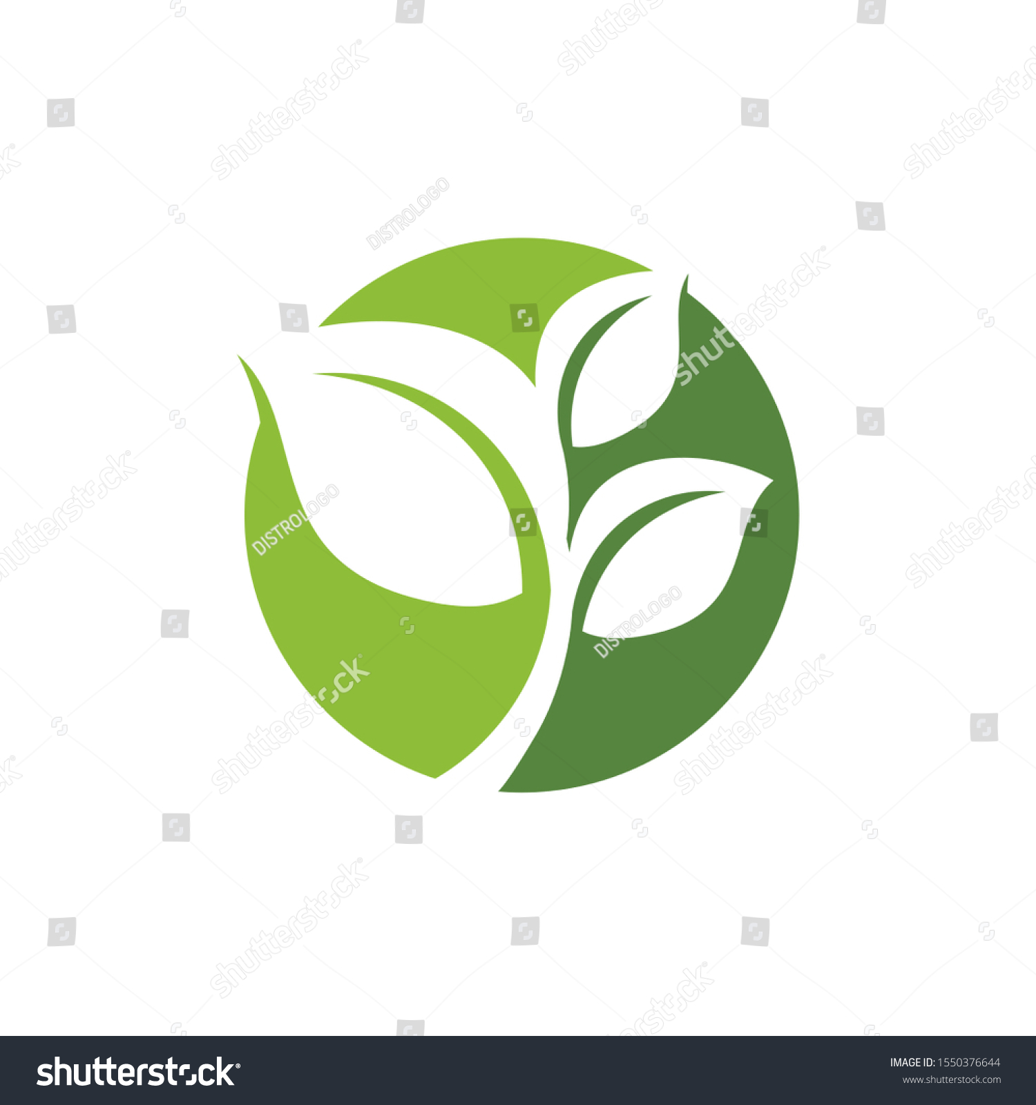 SVG of nature green leaf element vector icon. green leaves vector symbol svg