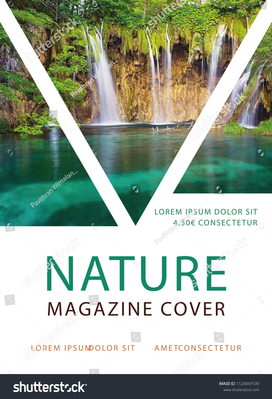 Snavs Ledig Sund og rask Nature Magazine Cover Stock Vector (Royalty Free) 1123047539
